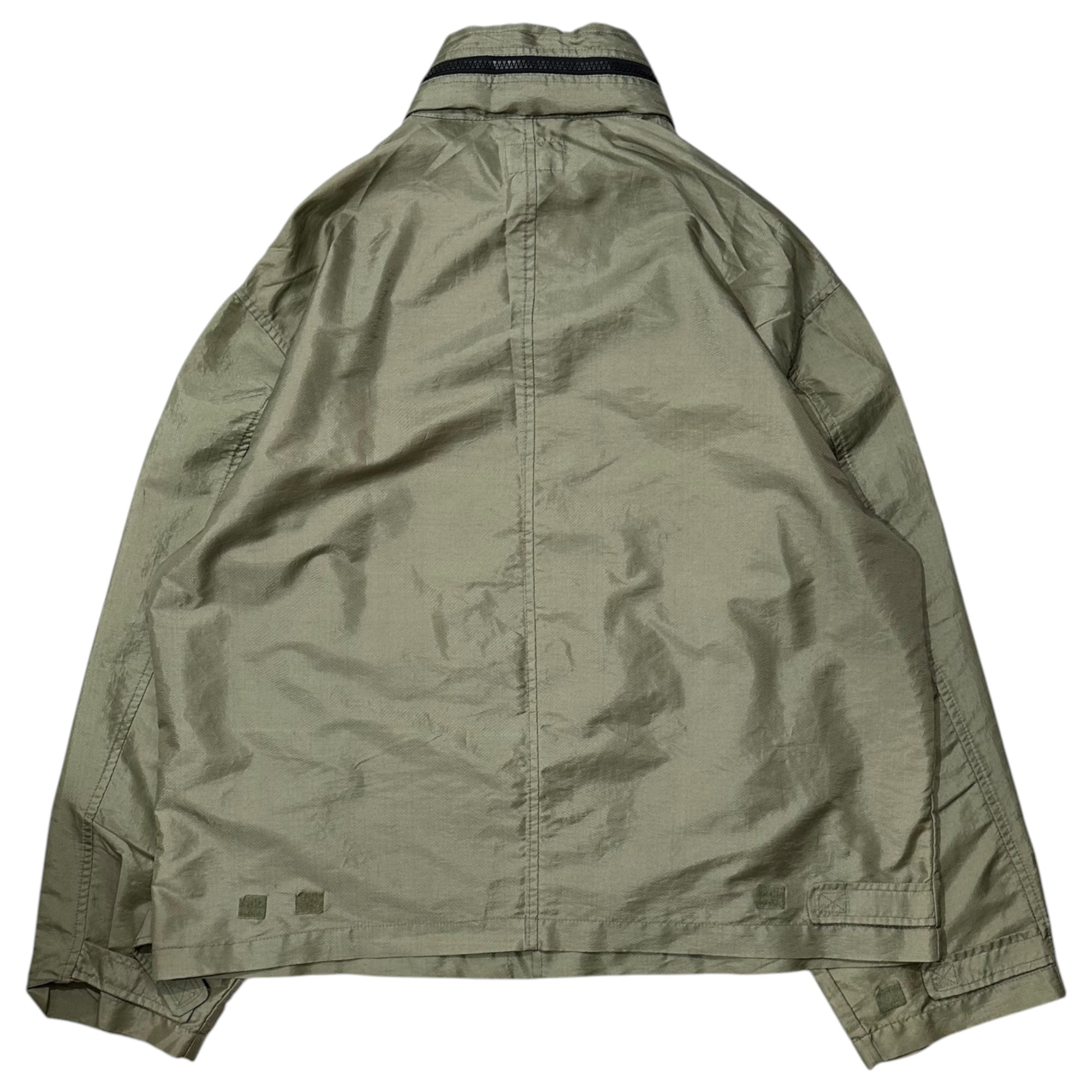 ARMANI EXCHANGE(アルマーニエクスチェンジ) 1990's Nylon Oversized Jacket ナイロン ビッグシルエット ジャケット L カーキ 香港製
