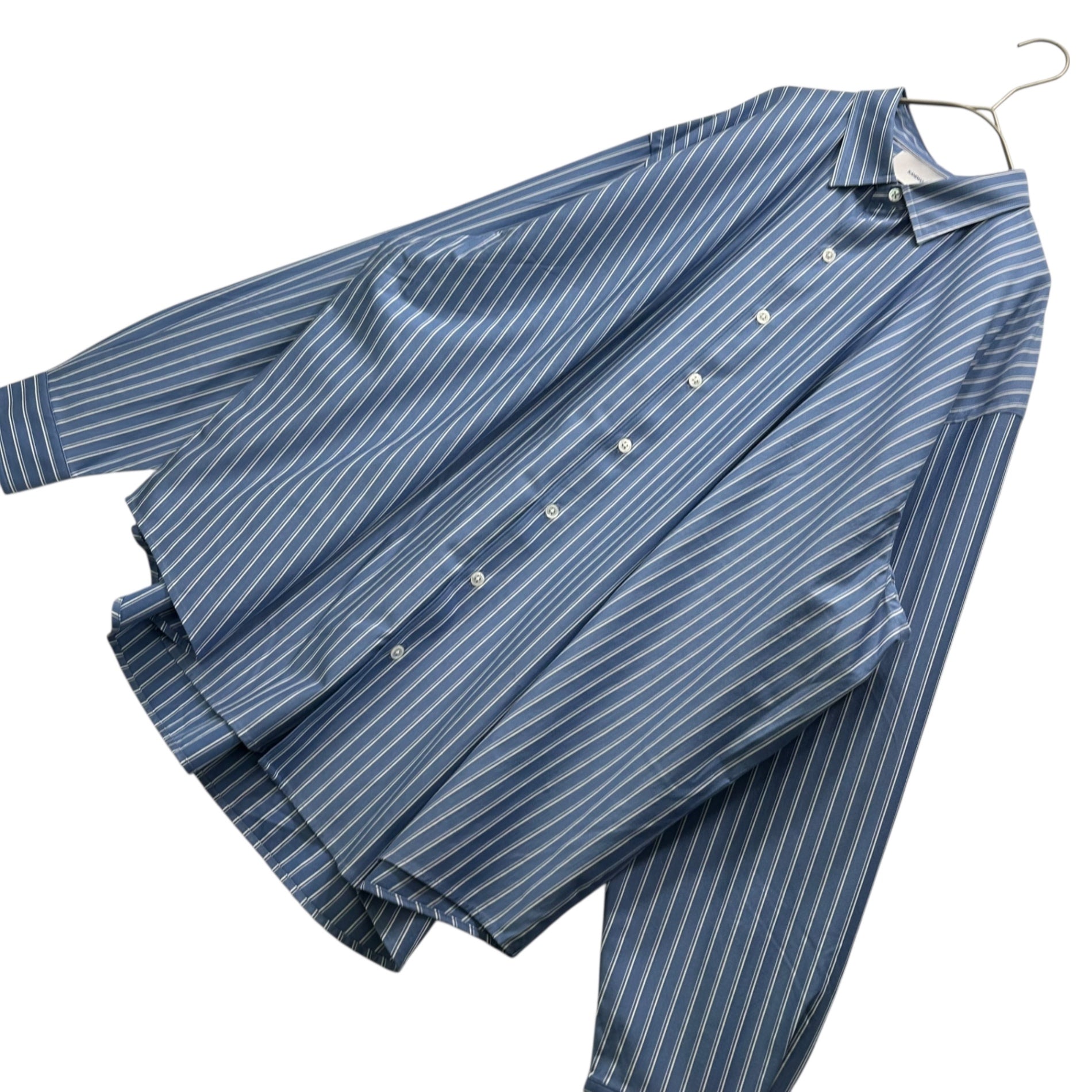 KANEMASA(カネマサ) +81 STRIPE ROYAL OX DRESS KNIT SHIRT -exclusive KANEMASA(カネマサ) +81 STRIPE ROYAL OX DRESS KNIT SHIRT -exclusive