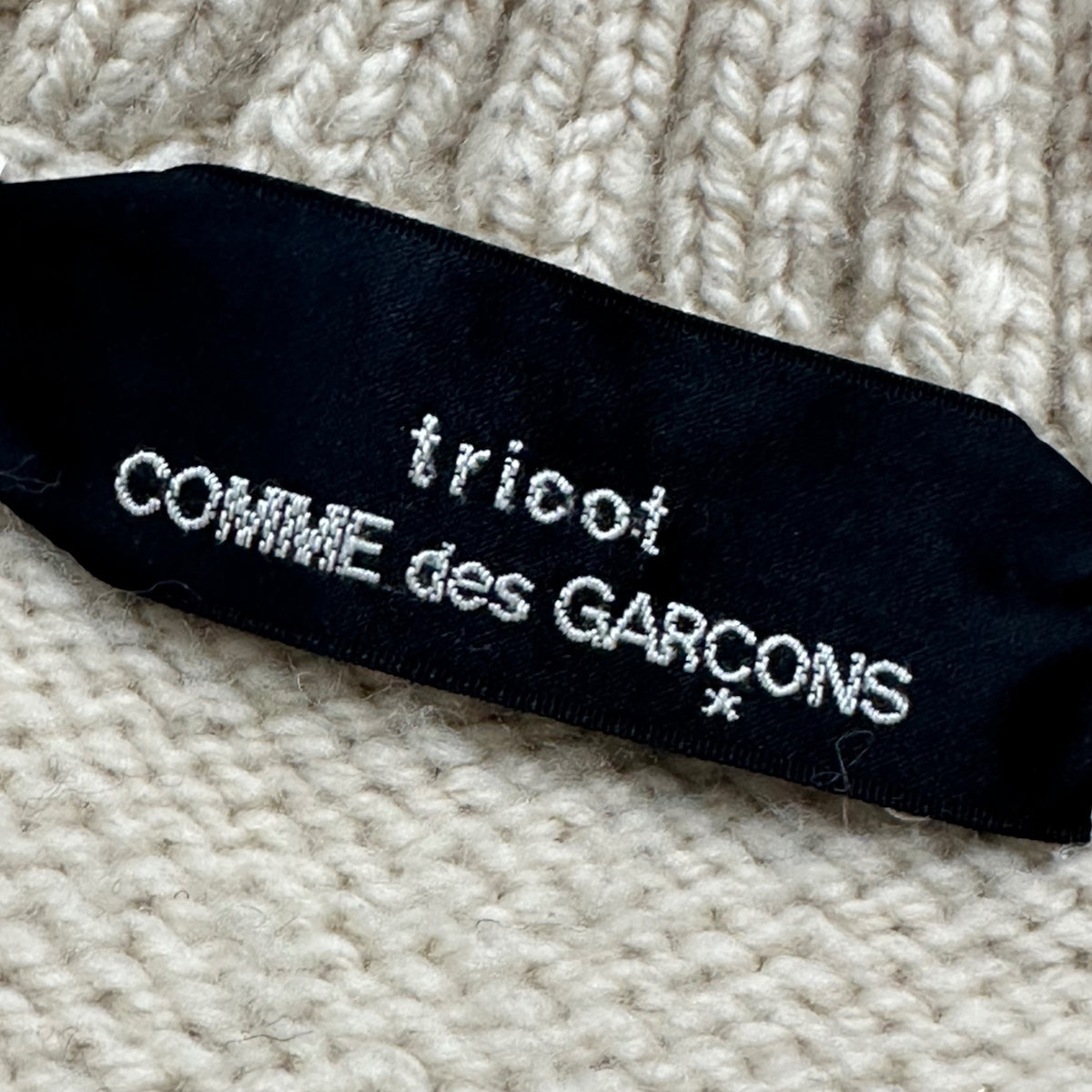 tricot COMME des GARCONS(トリココムデギャルソン) 1999AW Short-Length Collared Zip-Up Knit ショート レングス 襟 付き ジップ アップ ニット TN-040330 FREE アイボリー AD1999 90s アーカイブ
