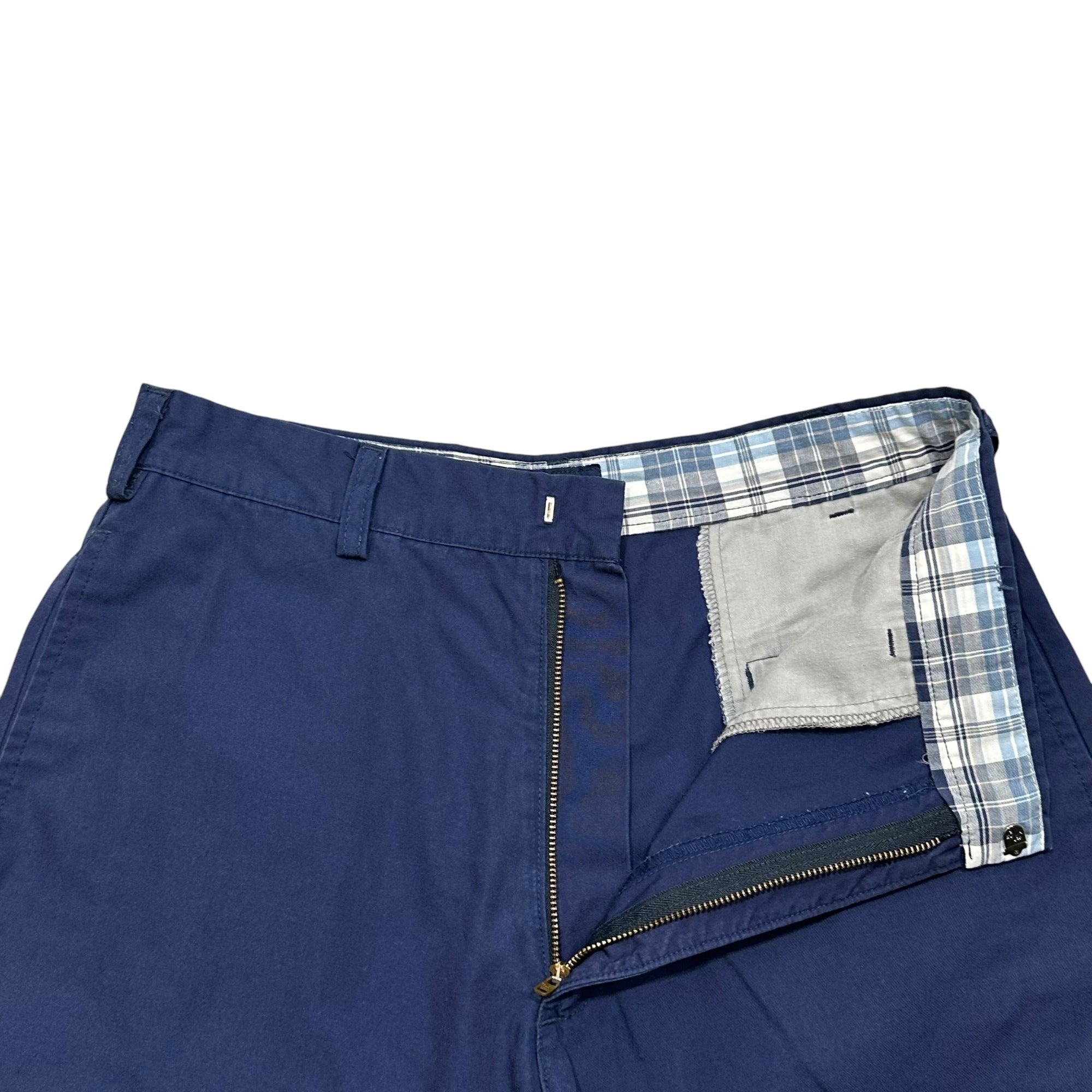 STUSSY(ステューシー) 1990's USA made Co/Po Shorts コットン ポリエステル ショーツ 32 ネイビー 90年代 ハーフ ショート パンツ