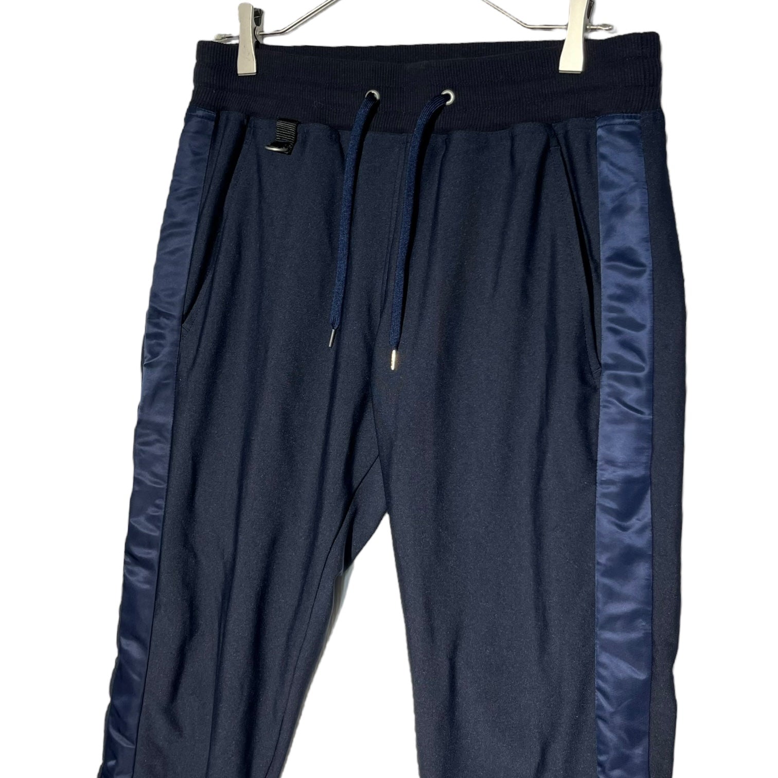 EUROKENVY(ユーロケンビー) Nylon side line switching jogger pants ナイロン サイドライン 切替  ジョガー パンツ XL ネイビー スウェット