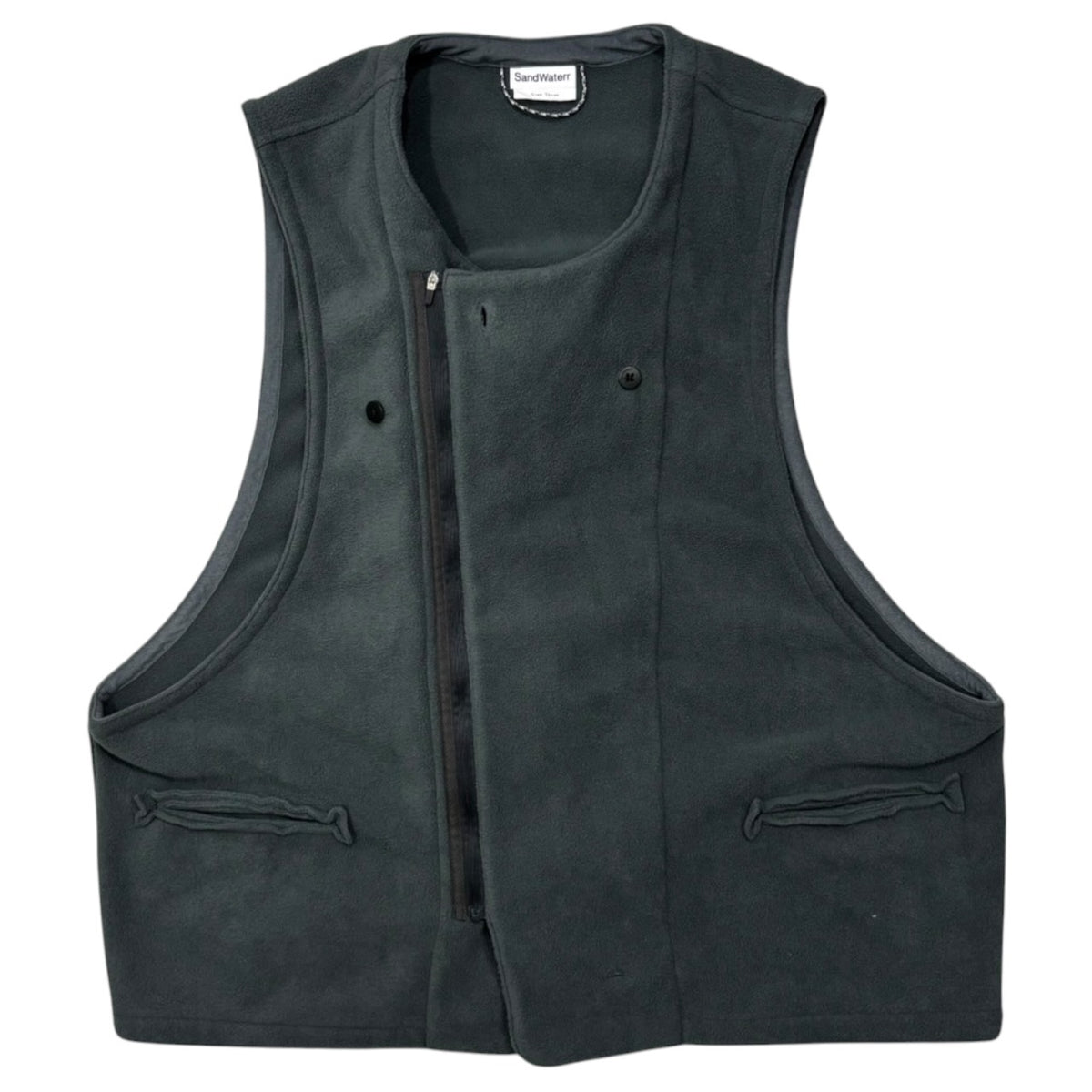SandWaterr(サンドウォーター) ORGANIZED VEST - PE.MICRO FLEECE オーガナイズド ベスト - ポリエステル マイクロフリース SW-V0501 3 グレー