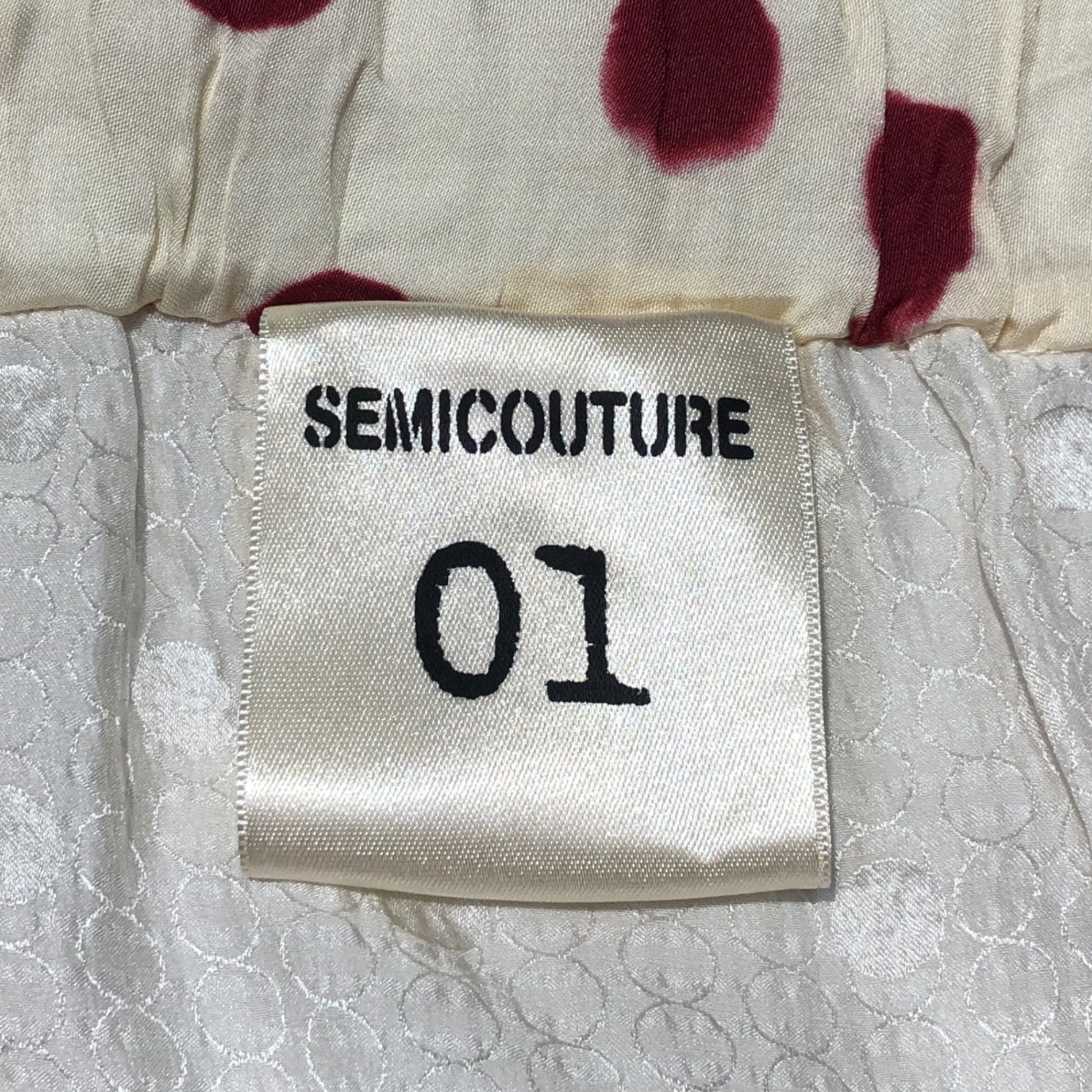 Semicouture(セミクチュール) シルクパンツ 42(Lサイズ程度) ホワイト
