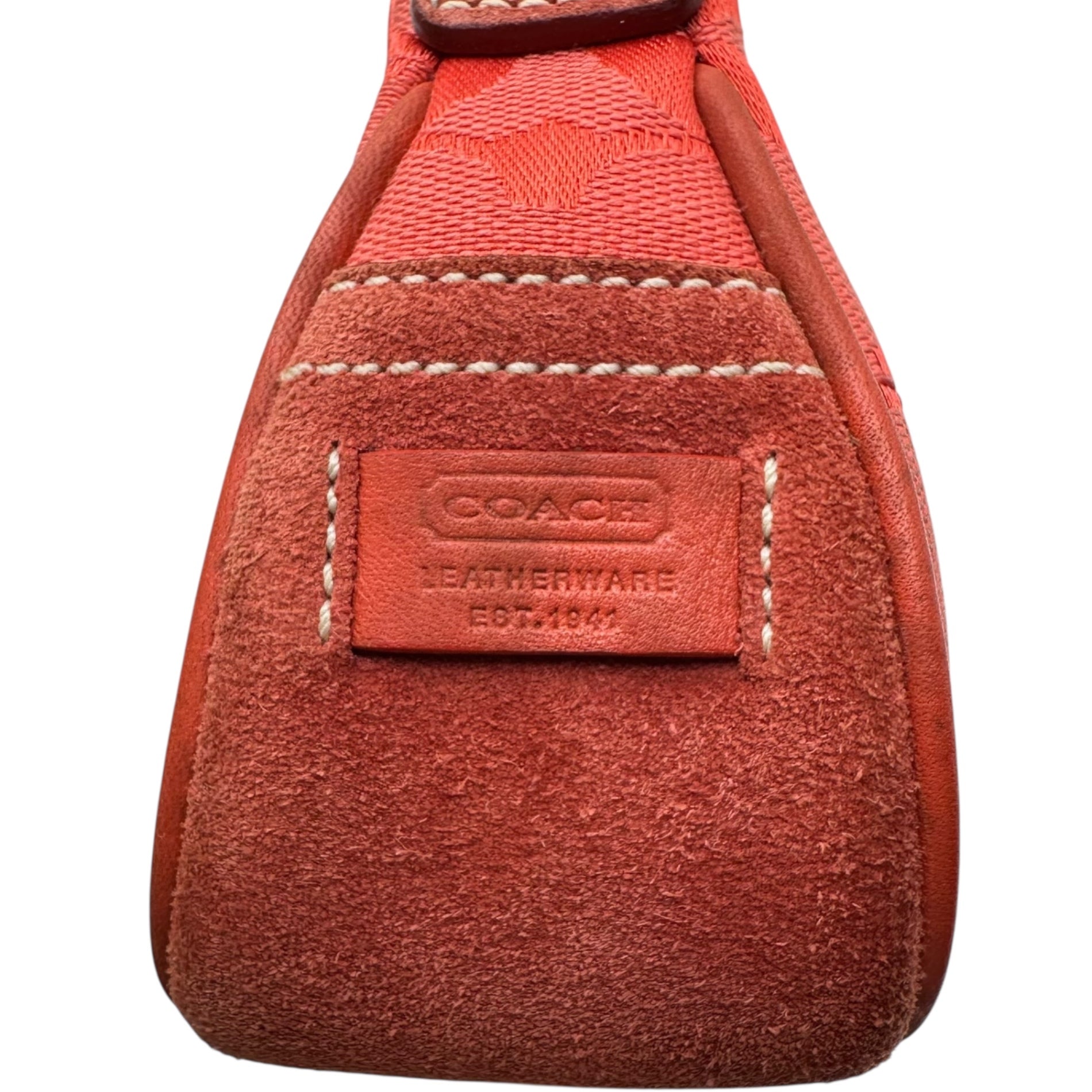 COACH(コーチ) Signature Mini One-Shoulder Bag シグネチャー キャンバス スウェード レザー ミニ ワンショルダー バッグ 6362 ピンク 肩掛け アクセサリー ポーチ