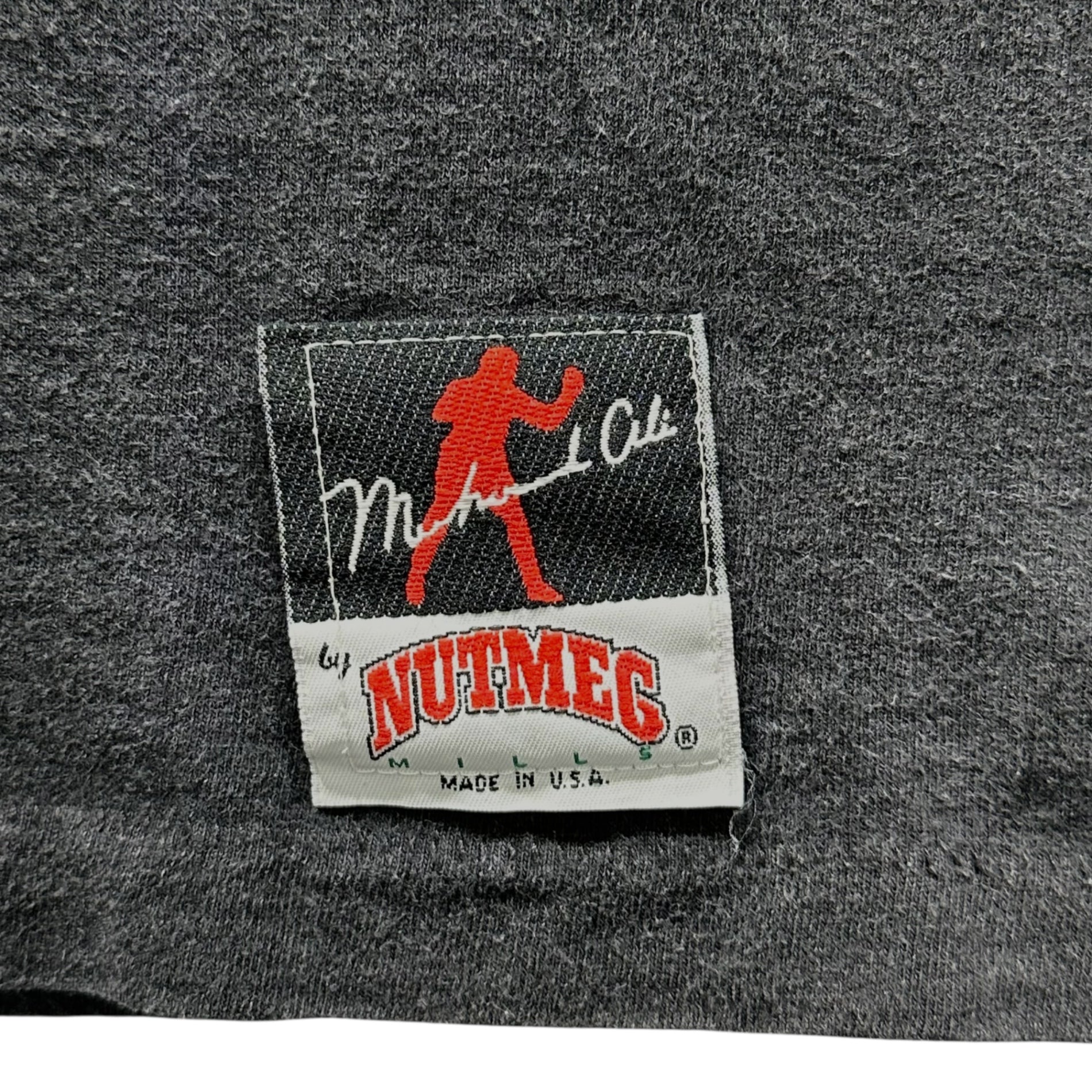 vintage(ヴィンテージ) 90's NUTMEG MUHAMMAD ALI Tee モハメド アリ Tシャツ 90年代 L ブラック×ブラウン×レッド
