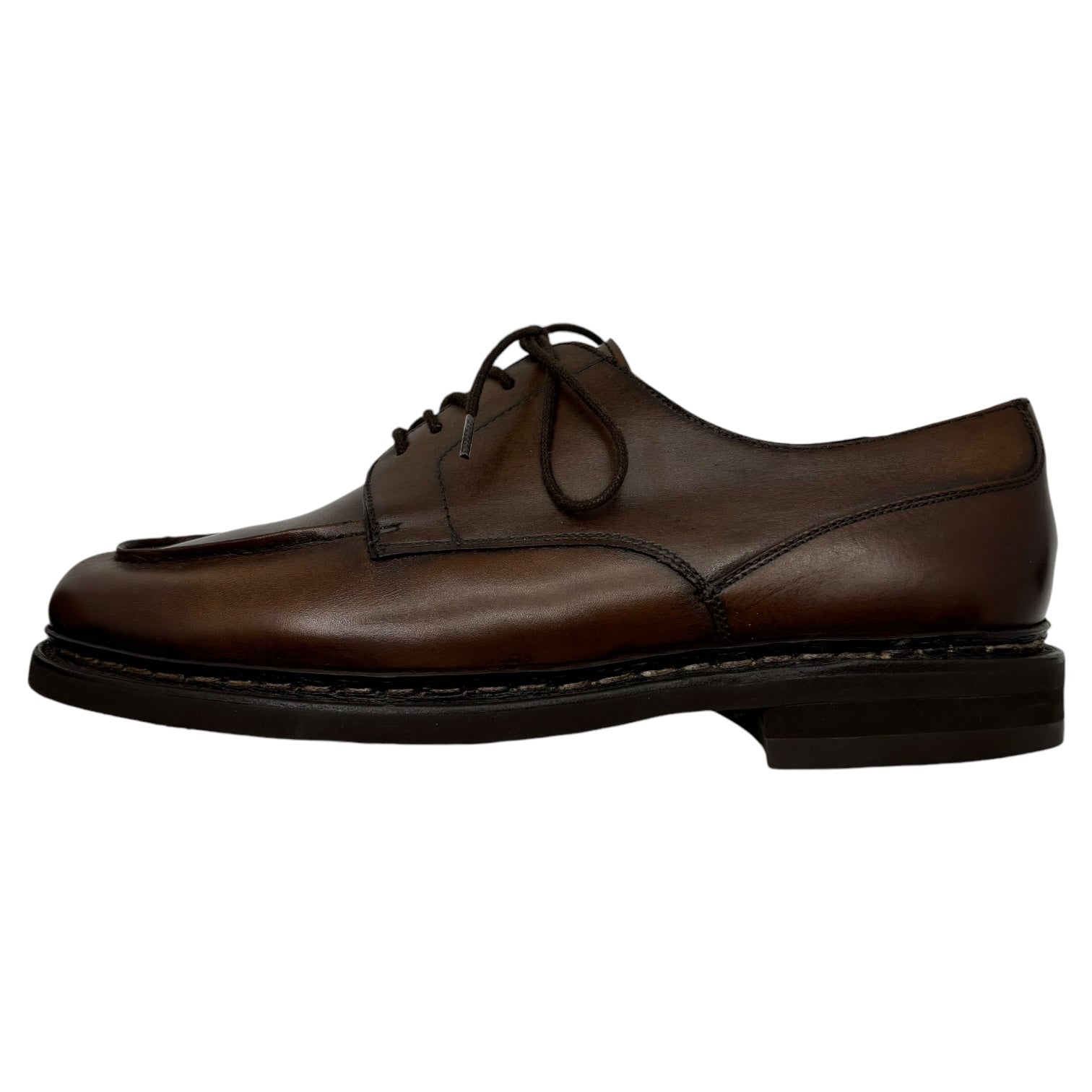 Berwick(バーウィック) BCVIBK U TIP leather shoes Uチップ レザー シューズ 4477 8(27cm程度) ブラウン ドレス 革靴 シューキーパー、箱付属