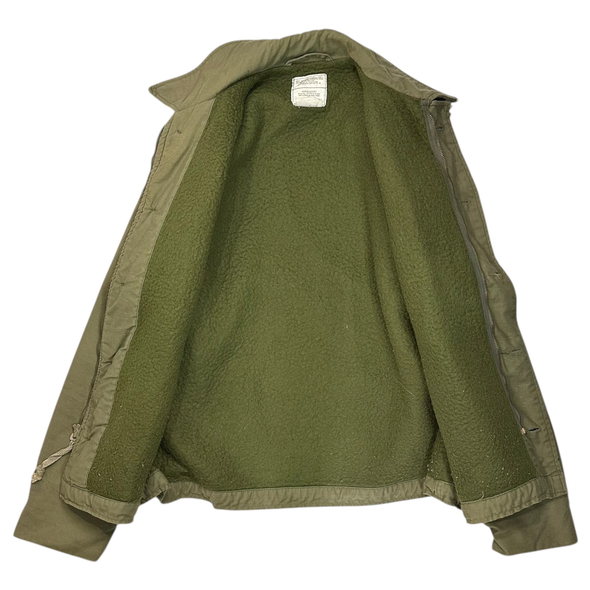 MFG(エムエフジー) 80's US NAVY A-2 Cold Weather Permeable Jacket Type I デッキ ジャケット 414-01-45-81 42-44 カーキ 80年代 民間用 ヴィンテージ ミリタリー