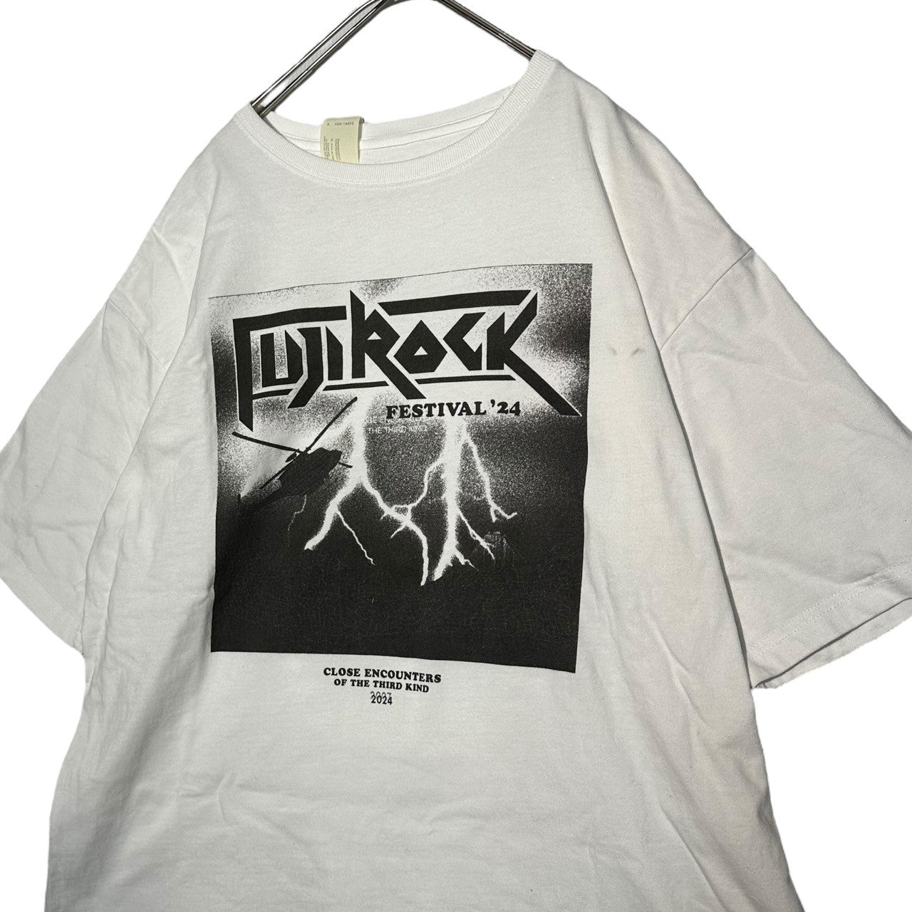 N.HOOLYWOOD(エヌハリウッド ミスターハリウッド) FUJI ROCK T-SHIRT フジロック Tシャツ L ホワイト×ブラック