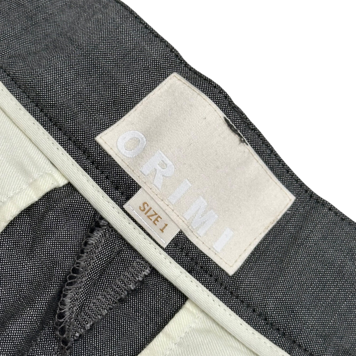 ORIMI(オリミ) 2025SS CROPPED BIG SLACKS クロップド ビッグ スラックス S25201 1 ライトグレー