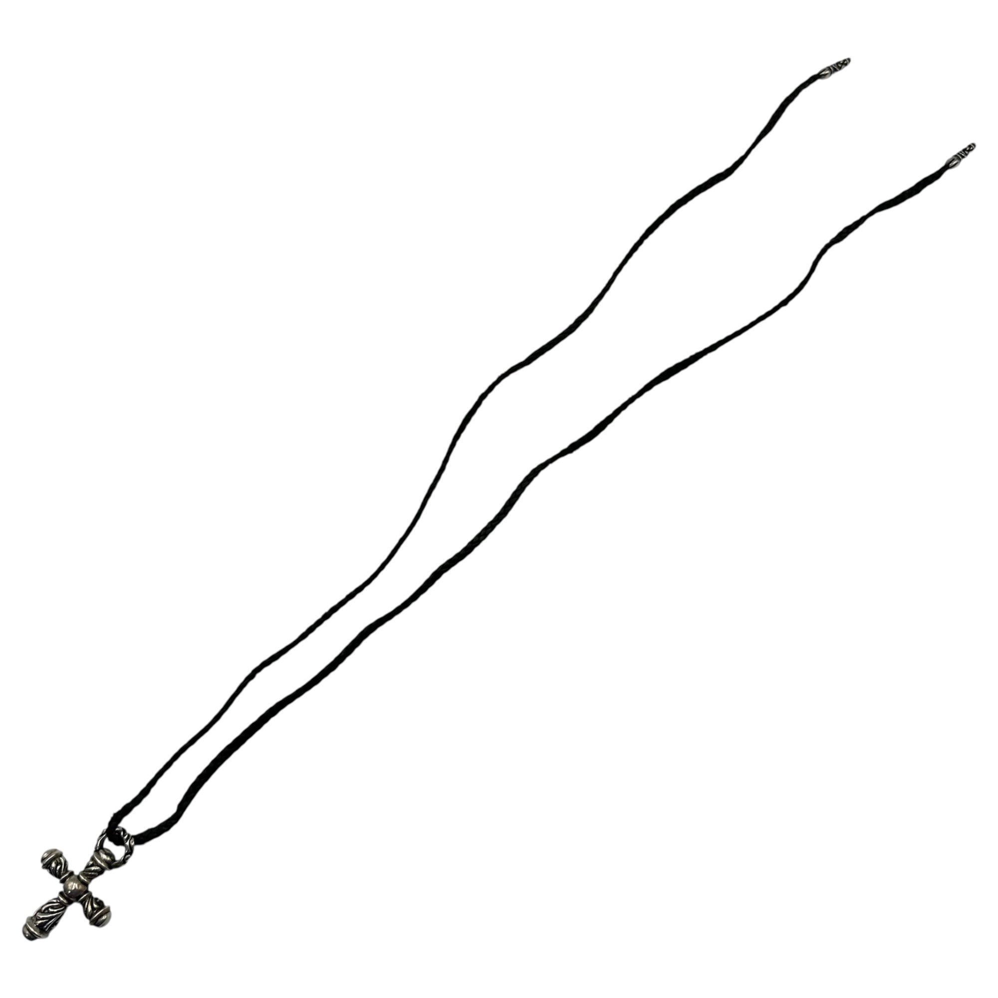 CHROME HEARTS(クロムハーツ) CAMPANA CROSS SML ＆ LEATHER BRAID