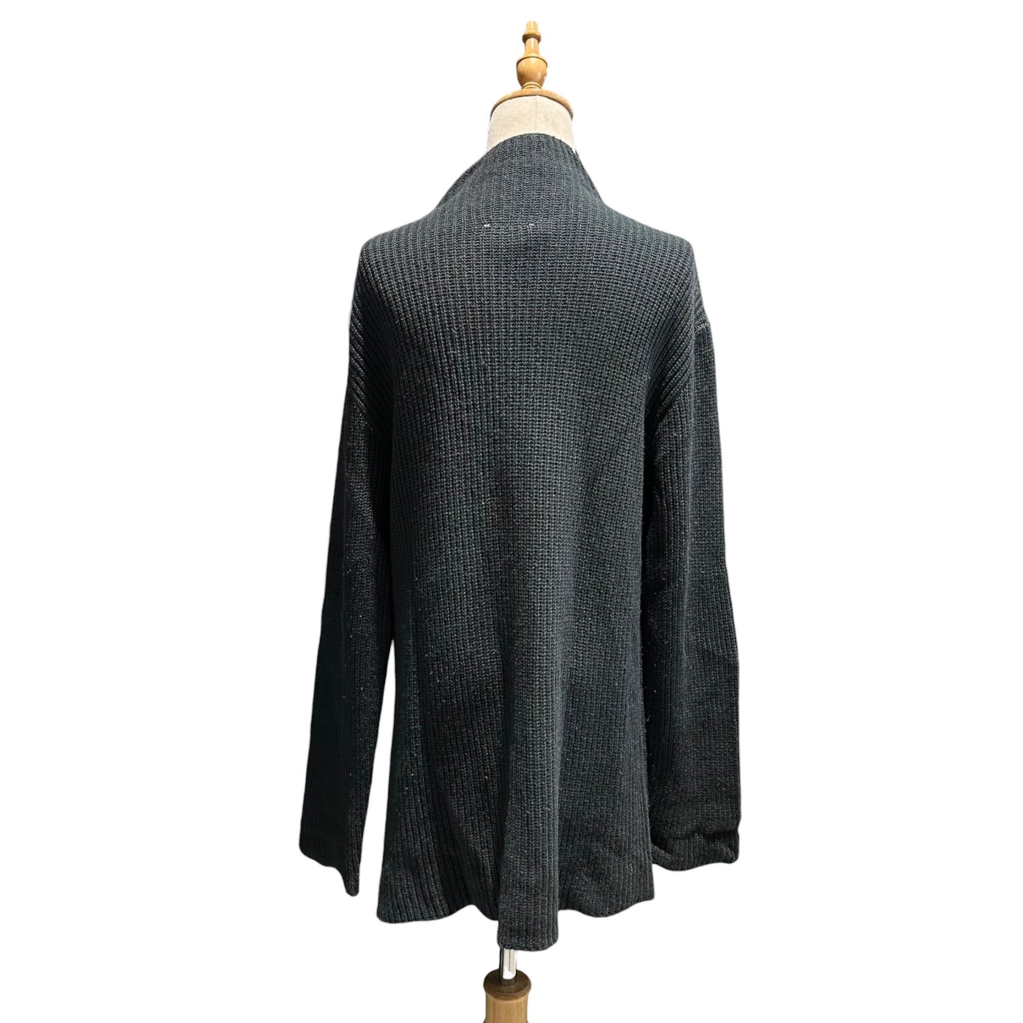 Maison Martin Margiela(メゾン マルタンマルジェラ) 2001AW ⑥ By Miss Deanna Crew-neck Ribbed Cardigan クルーネック リブ カーディガン 3761502 S LOOSE FIT モスグリーン 00's アーカイブ 本人期