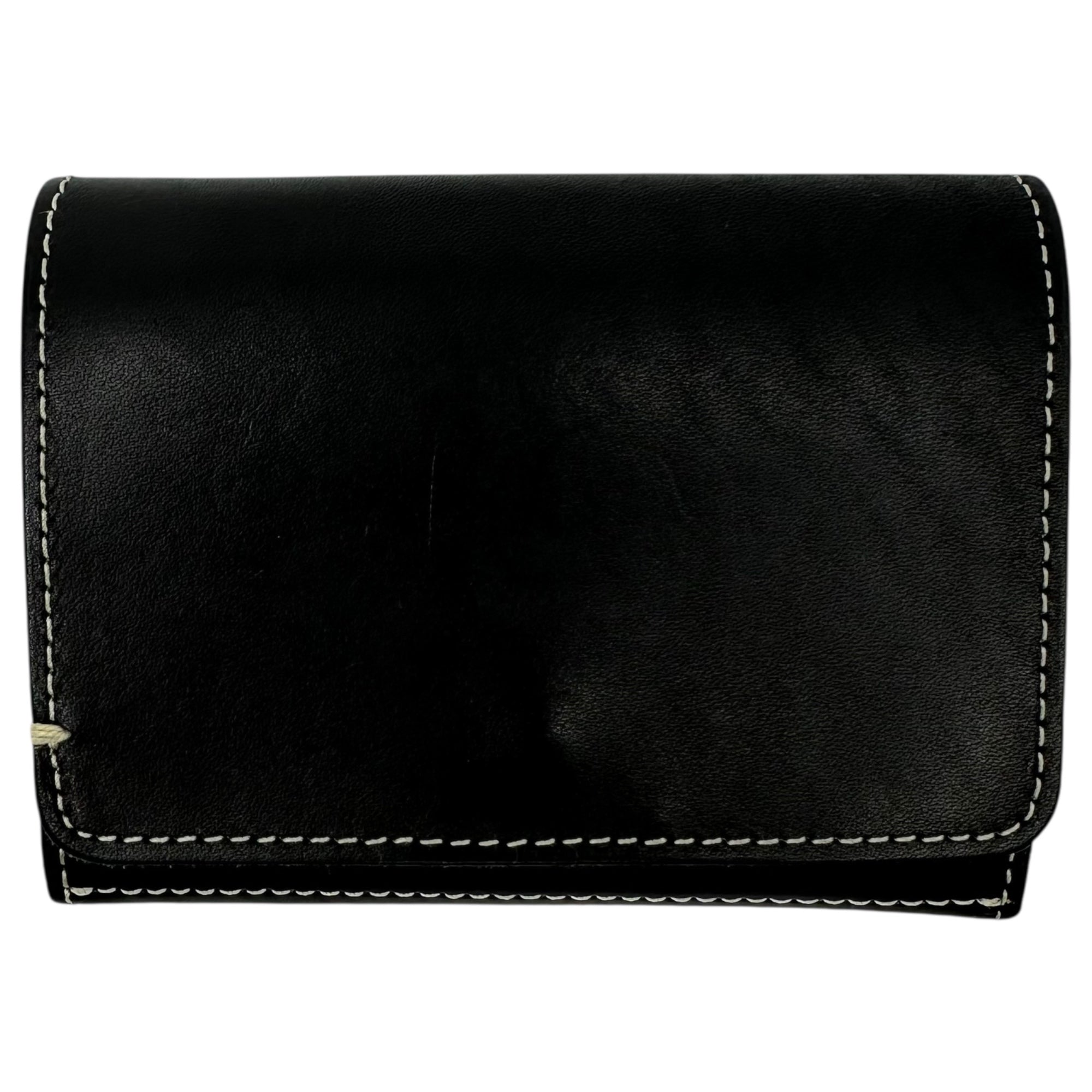 TSUCHIYA KABAN(土屋鞄製造所) White Stitch Bifold Leather Wallet