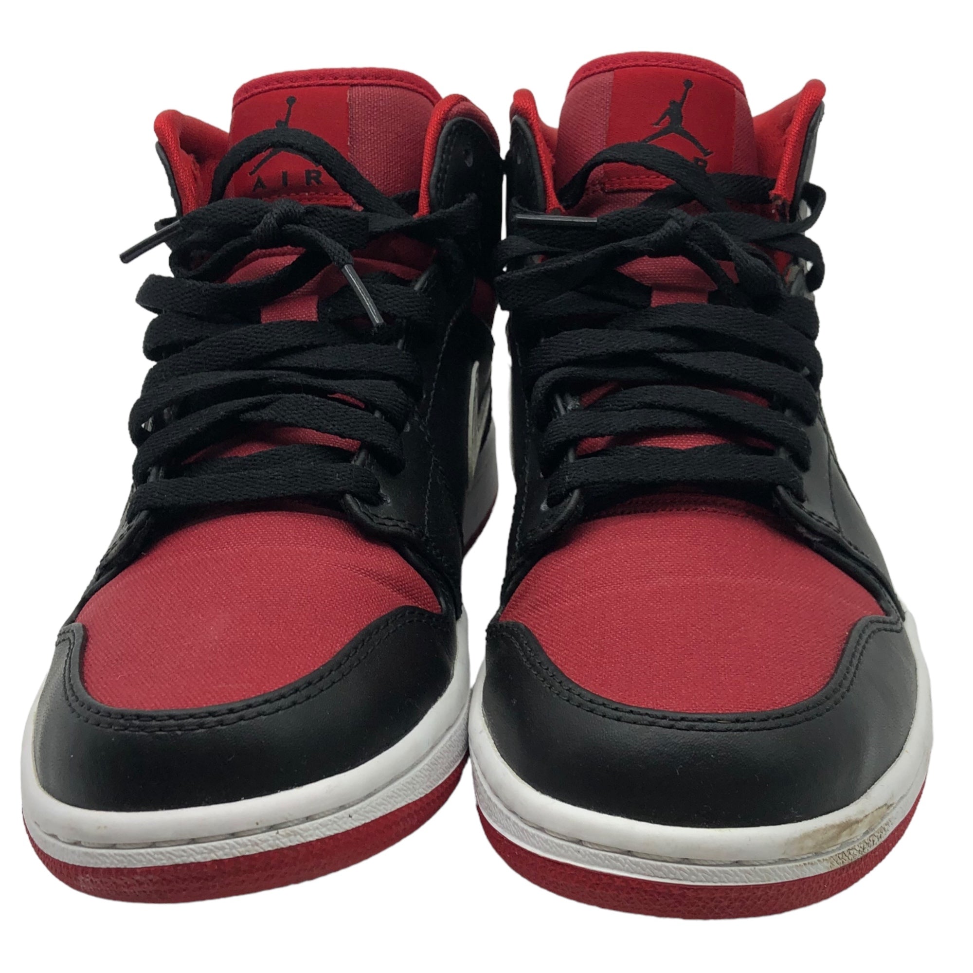 NIKE(ナイキ) AIR JORDAN 1 MID BLACK GYM RED WHITE エアジョーダン1 ミッド 554724-020 26cm  レッド×ブラック ハイカット スニーカー