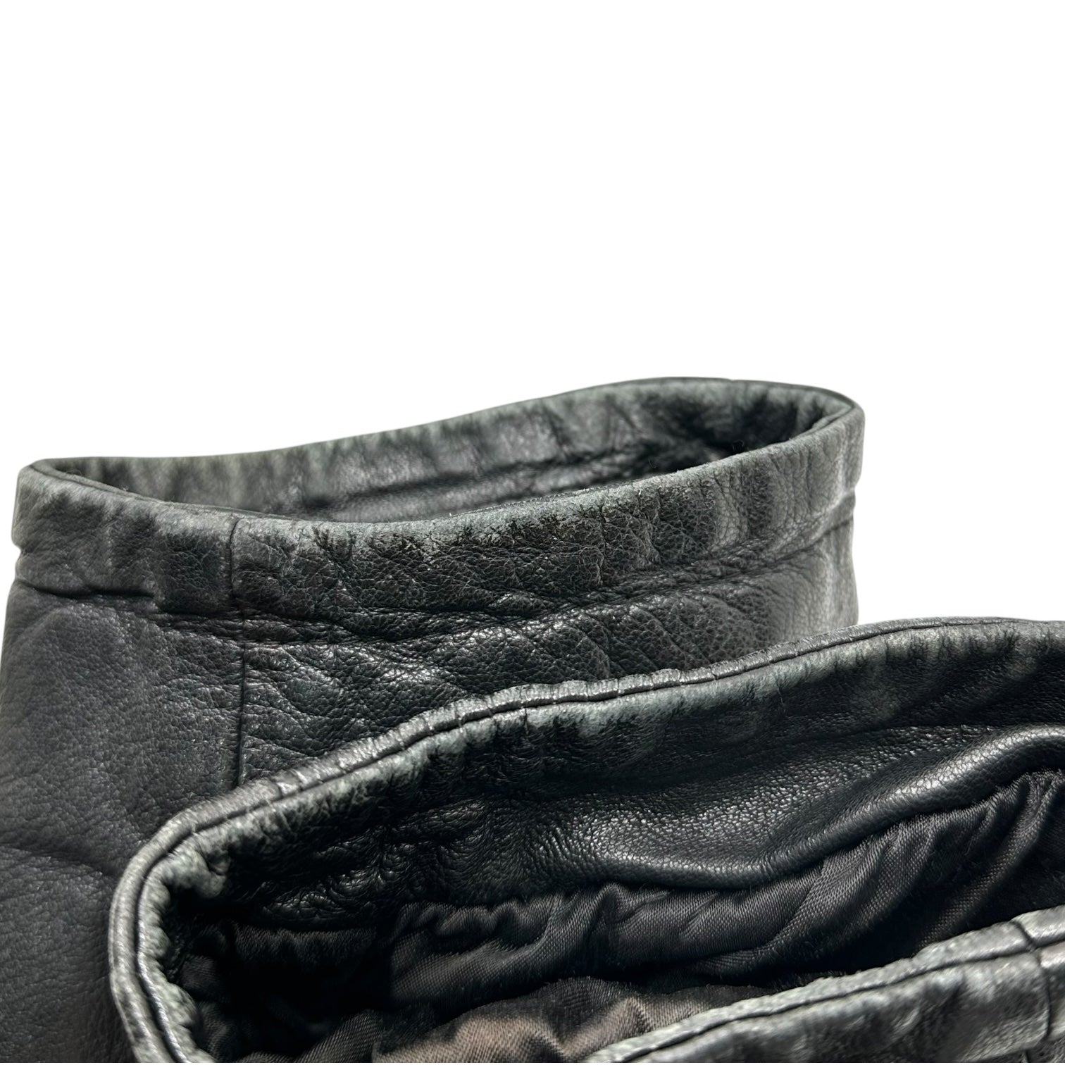 Aquascutum(アクアスキュータム) 70's~80's Vintage Leather Duffle Coat ヴィンテージ レザー ダッフル コート M ブラック 70年代～80年代