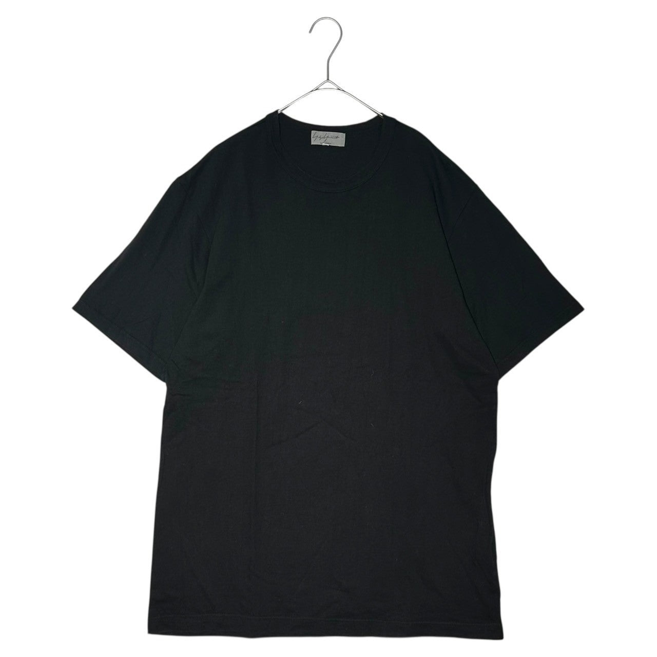 YOHJI YAMAMOTO POUR HOMME(ヨウジヤマモトプールオム) Basic Black Crew Neck T-Shirt ベーシック ブラック クルーネック Tシャツ HV-T27-082 3(L程度) ブラック