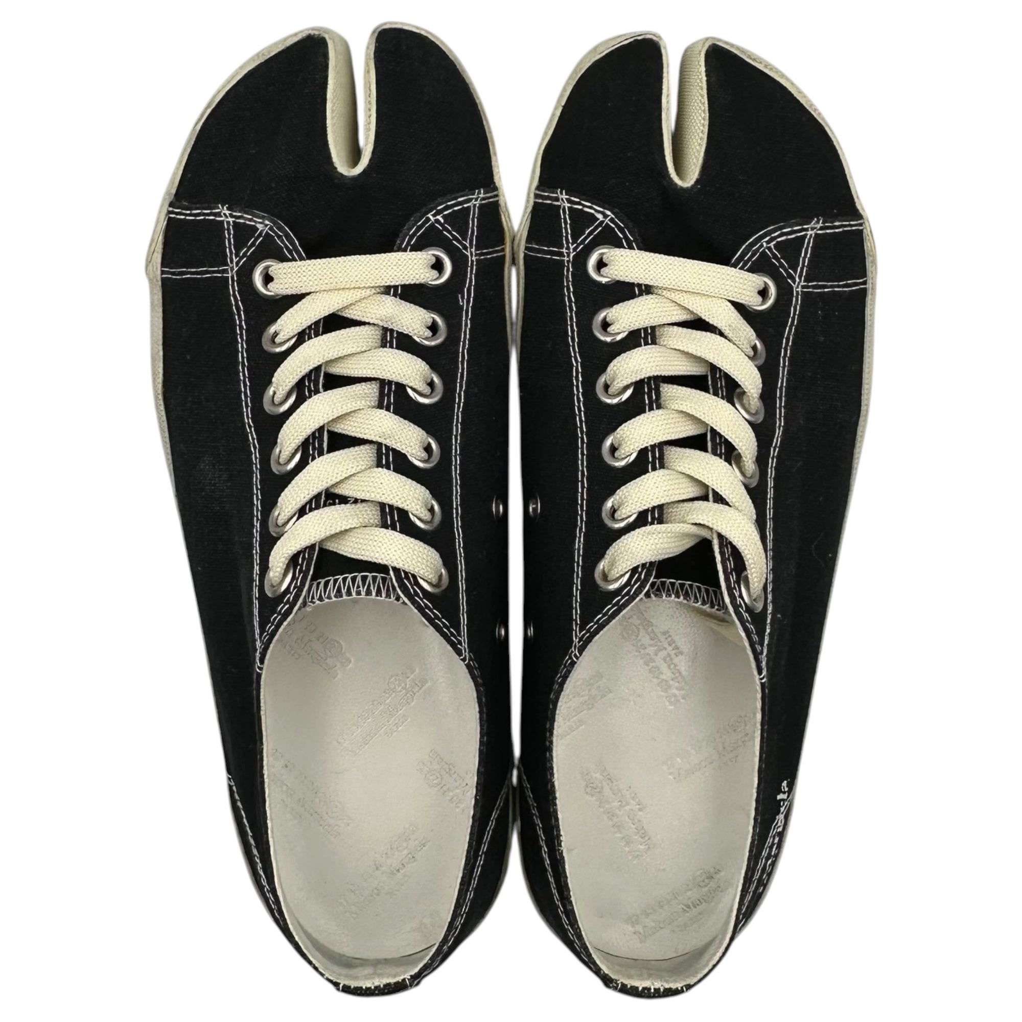 MAISON MARGIELA(メゾンマルジェラ) TABI CANVAS SNEAKER 足袋 キャンバス スニーカー 40(25cm~25.5cm程度) ブラック タビ