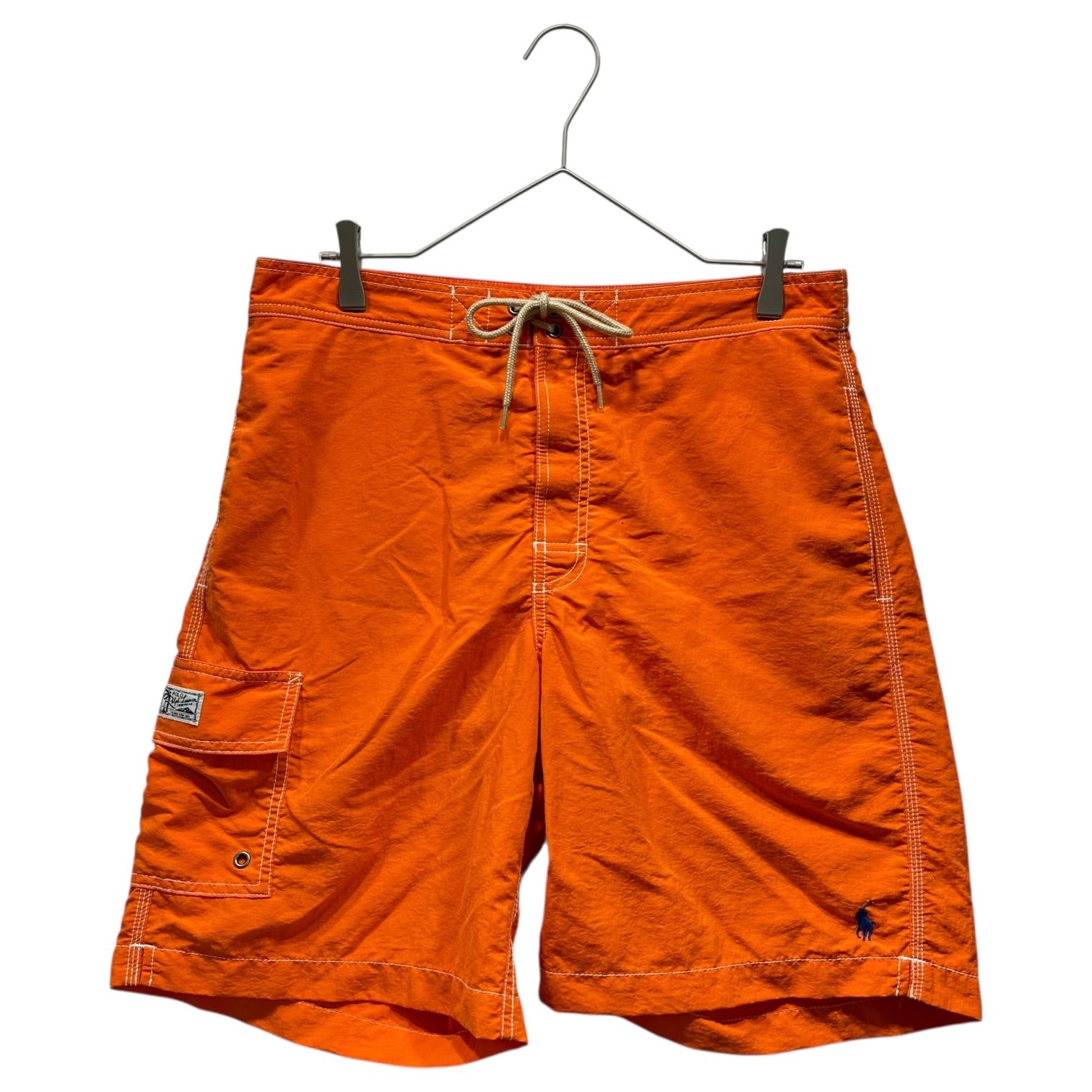 POLO RALPH LAUREN(ポロラルフローレン) Side Pocket Vivid Color Swim Shorts サイドポケット ビビッドカラー スイム ショーツ ハーフパンツ S オレンジ