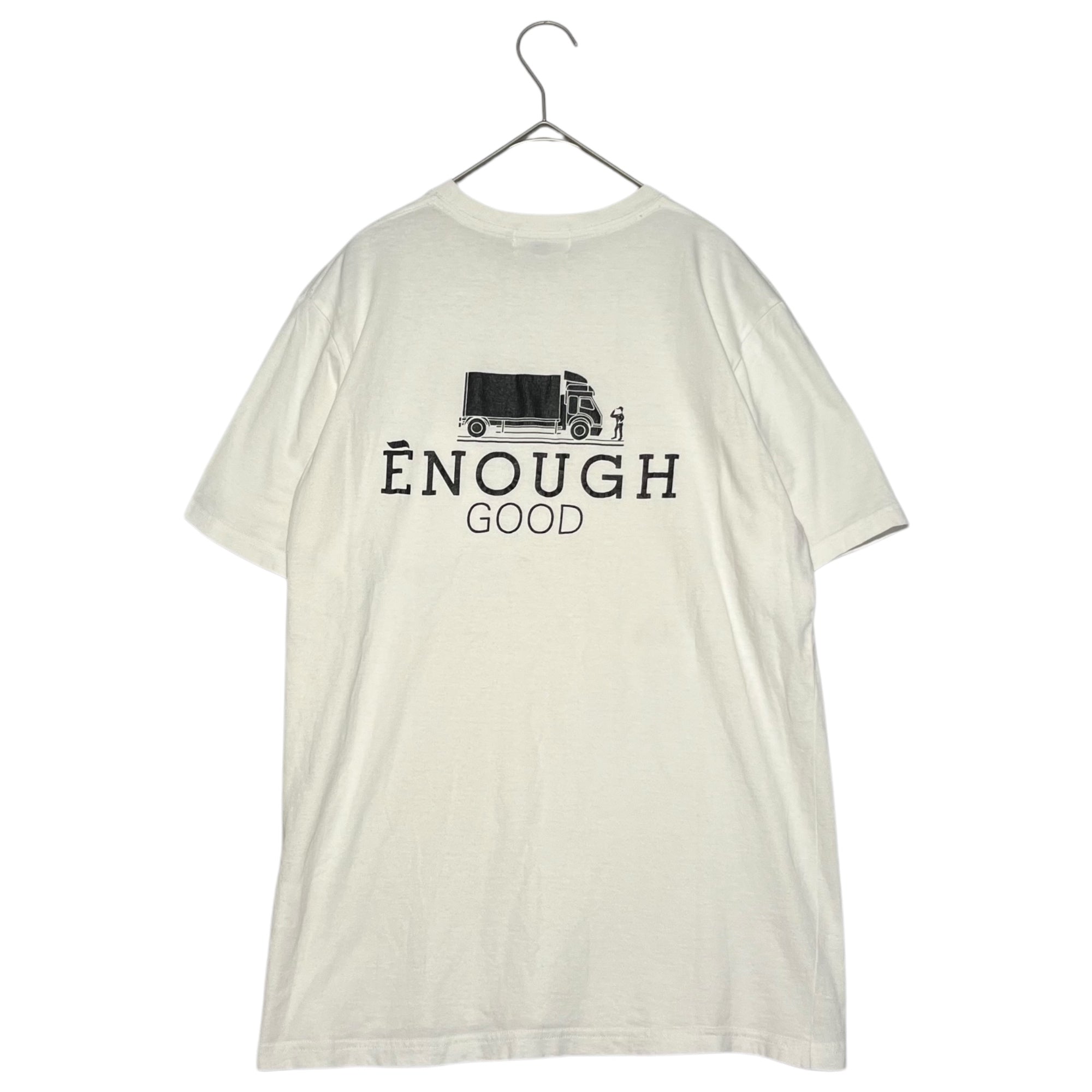 GOODENOUGH × FRAGMENT DESIGN(グッドイナフ×フラグメントデザイン)  THE CONVENI Back print pocket T-shirt ザコンビニ バックプリントポケットTシャツ 2(M) ホワイト エルメスオマージュ 稀少品