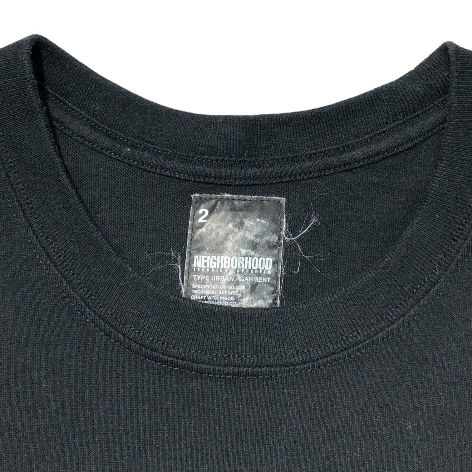 NEIGHBORHOOD(ネイバーフッド) 00's ×fragment design Skull & Thunder T-shirt (CLUB / C-TEE.SS) フラグメントデザイン スカル&サンダー Tシャツ 2(M) ブラック×グレー