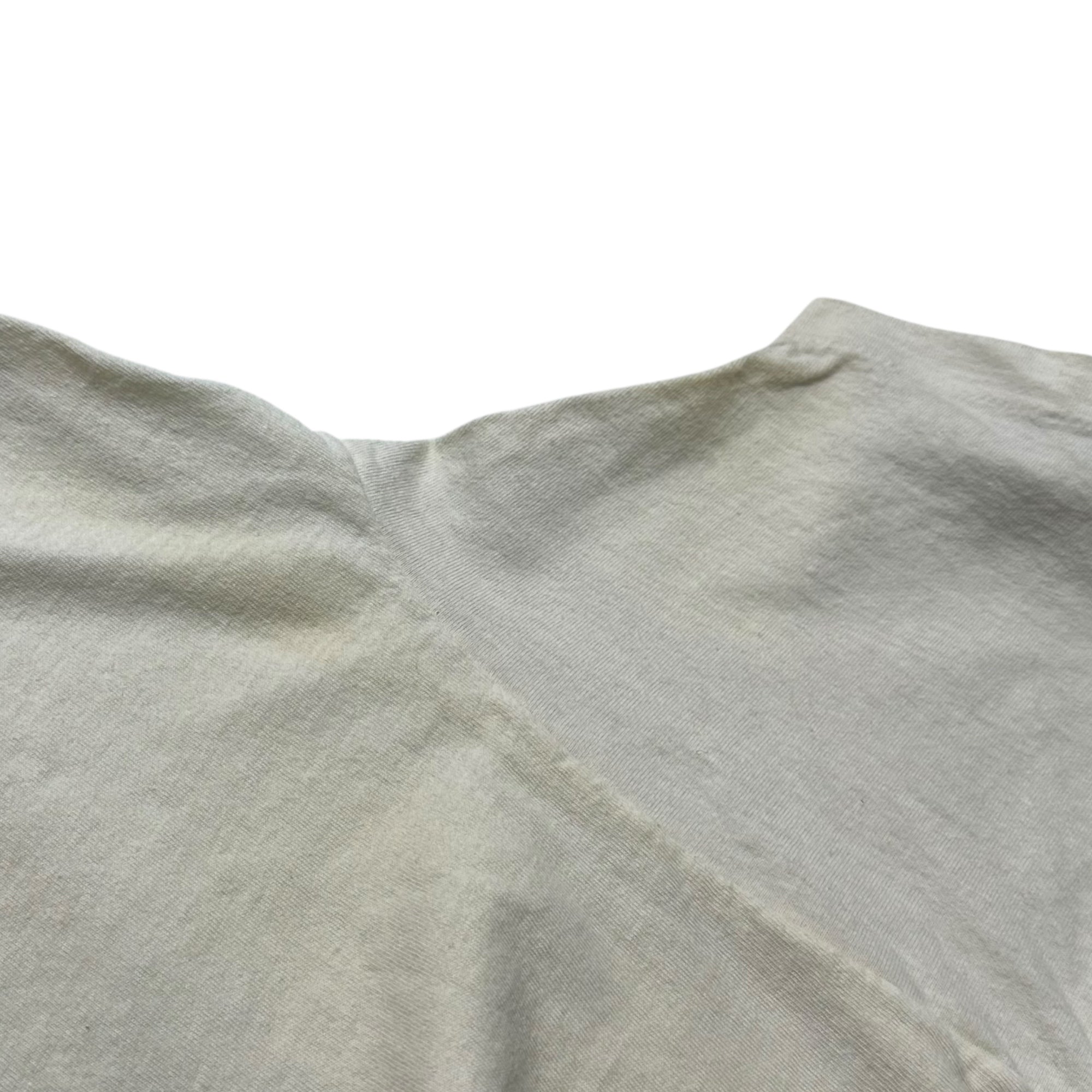 NIKE(ナイキ) 80's 4-tier logo print T-shirt ゴツ ナイキ 4段 プリント Tシャツ 表記無し(M程度) ベージュ×ブルー 80年代 オリジナル ヴィンテージ