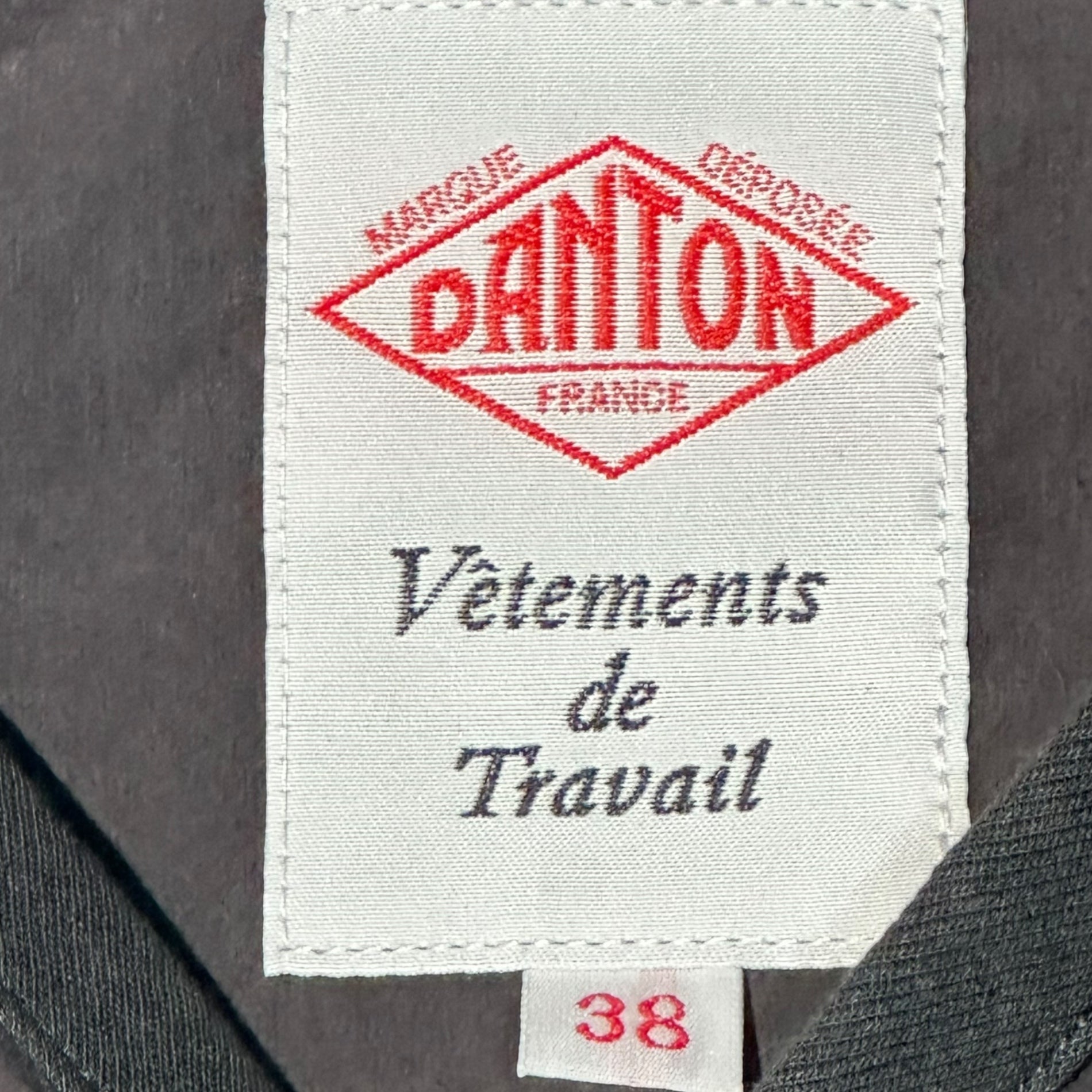 DANTON(ダントン) Broadcloth V-Neck Shirt Cardigan ブロードクロス Vネック シャツカーディガン DT-A0125 38(L程度) チャコール