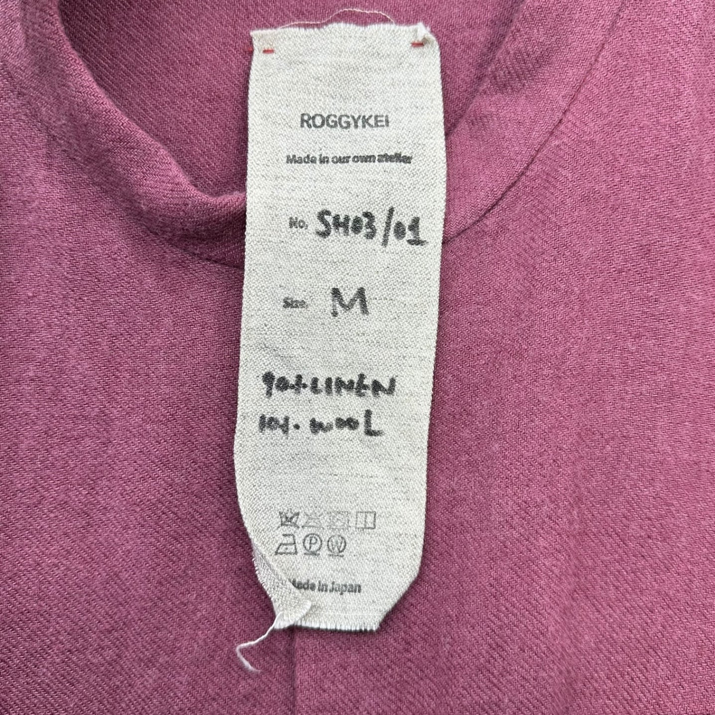 ROGGYKEI(ロギーケイ) 4-Pocket Gathered Waist Linen-Wool One-Piece 4ポケット ウェスト ギャザー リネン ウール ワンピｰス SH03/01 M ピンク