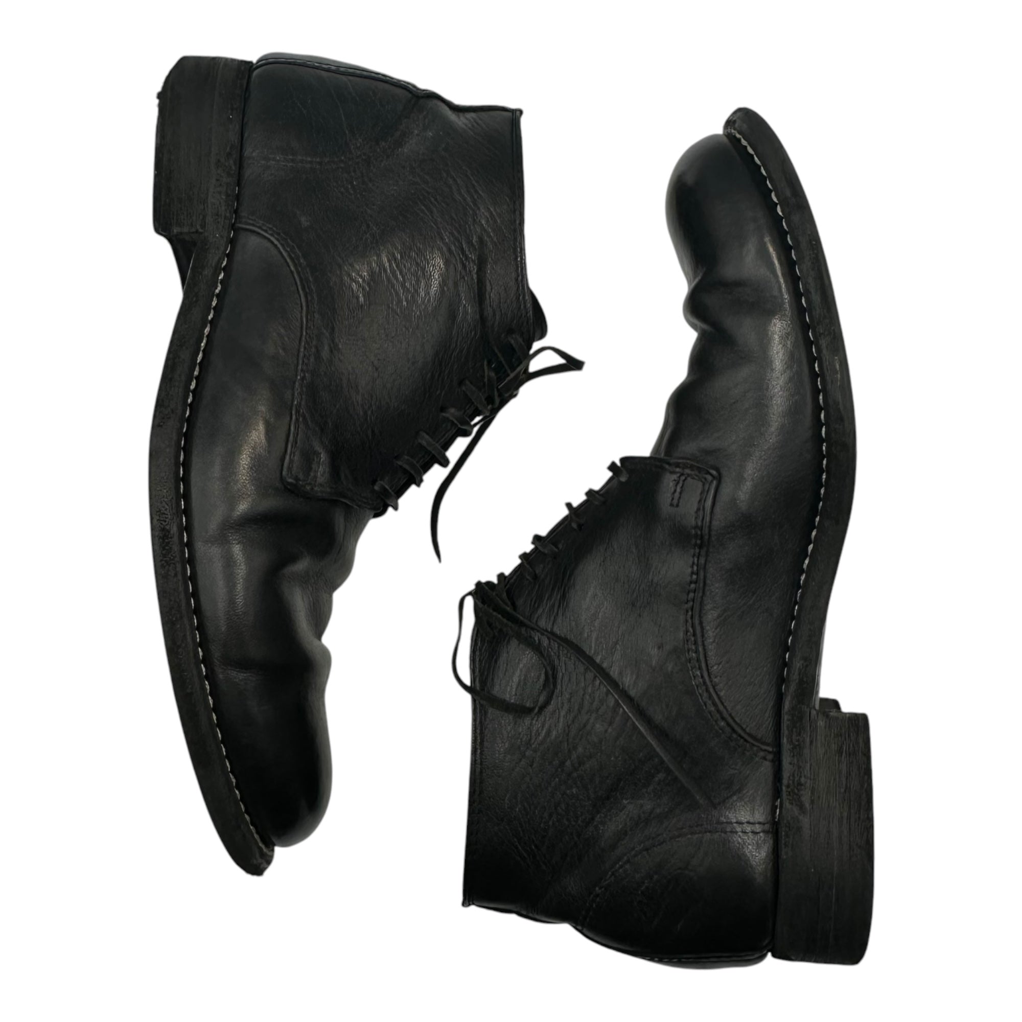 GUIDI(グイディ) Ankle Boots アンクル ブーツ 994 42(約26.5cm〜27.0cm) ブラック チャッカ 革靴 シューズ
