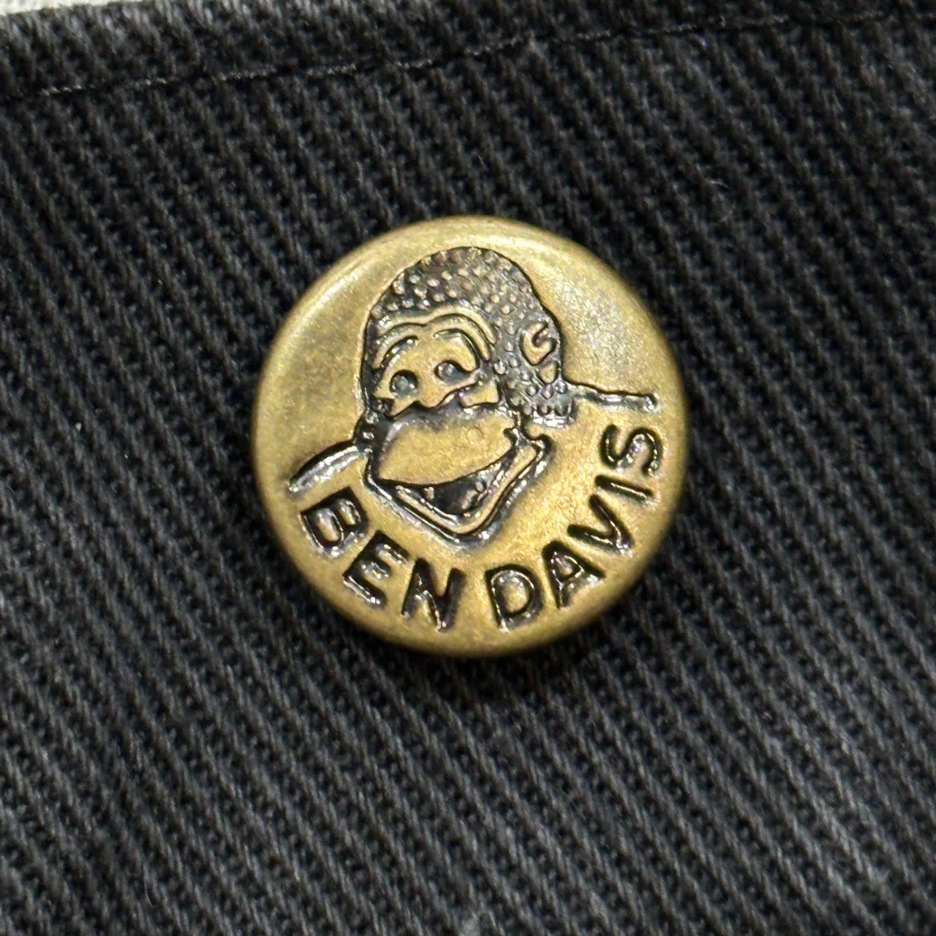BEN DAVIS(ベンデイビス) 80's~90's FRISCO PANTS - 100% Cotton Made in USA フリスコ パンツ W38 ブラック 80年代～90年代 裏無地 サスペンダーボタン