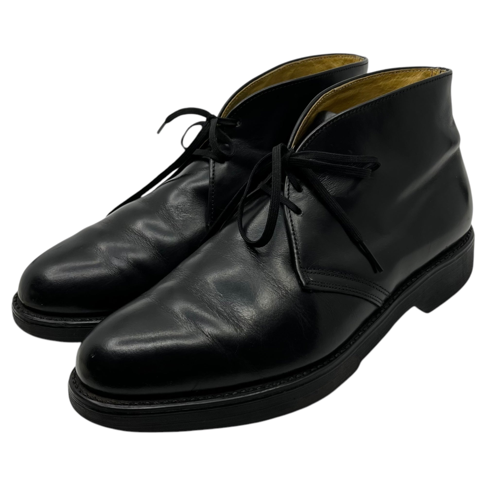 MASON(メイソン) 80's Leather postman chucker boots 80年代 レザー ポストマン チャッカーブーツ ヴィンテージ 7 1/2(25.5cm程度) ブラック US NAVY ミリタリー