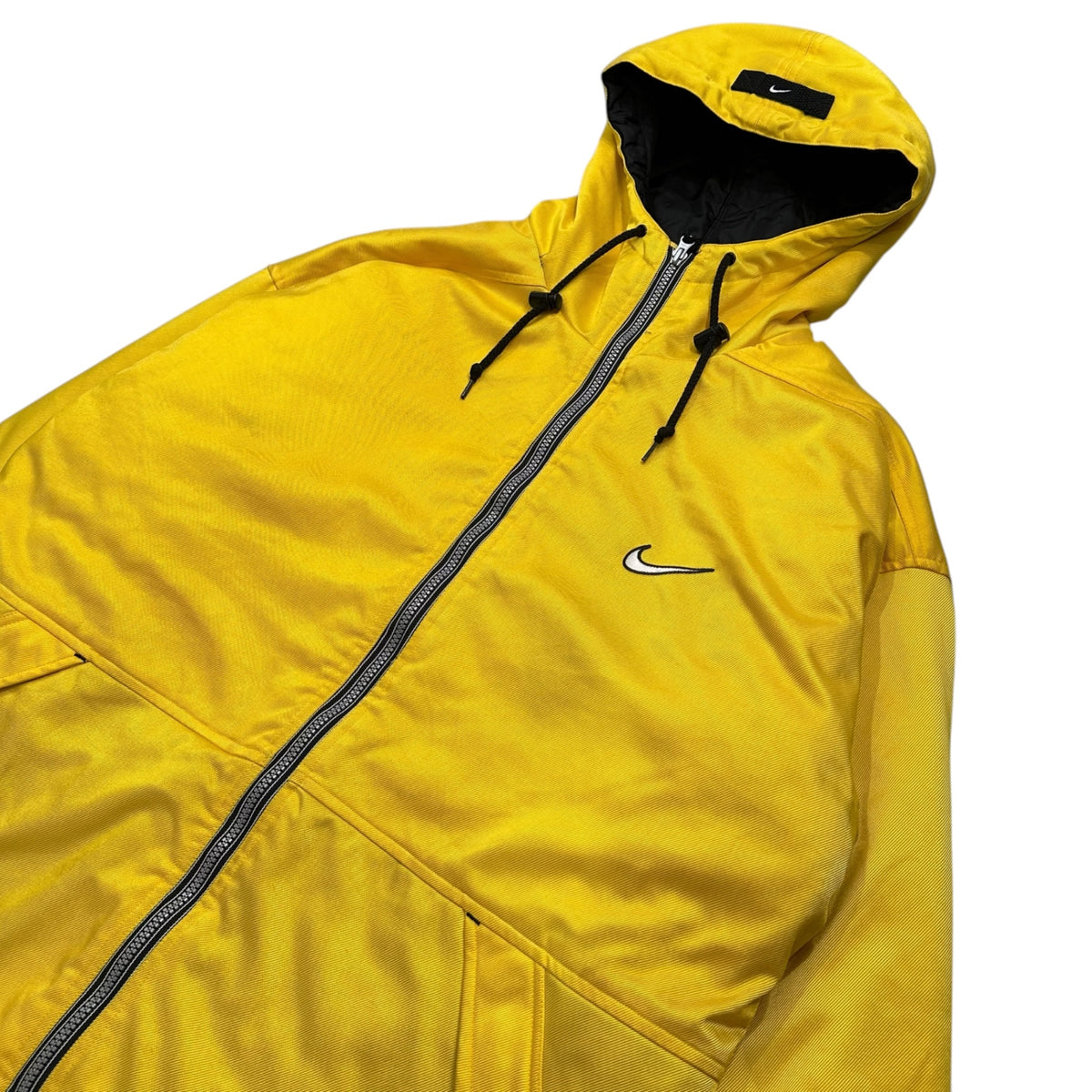 NIKE(ナイキ) 1990's Oversized nylon hooded jacket ビッグサイズ ナイロン フーデッド ジャケット  H7 FHS M イエロー 90年代 ベンチ