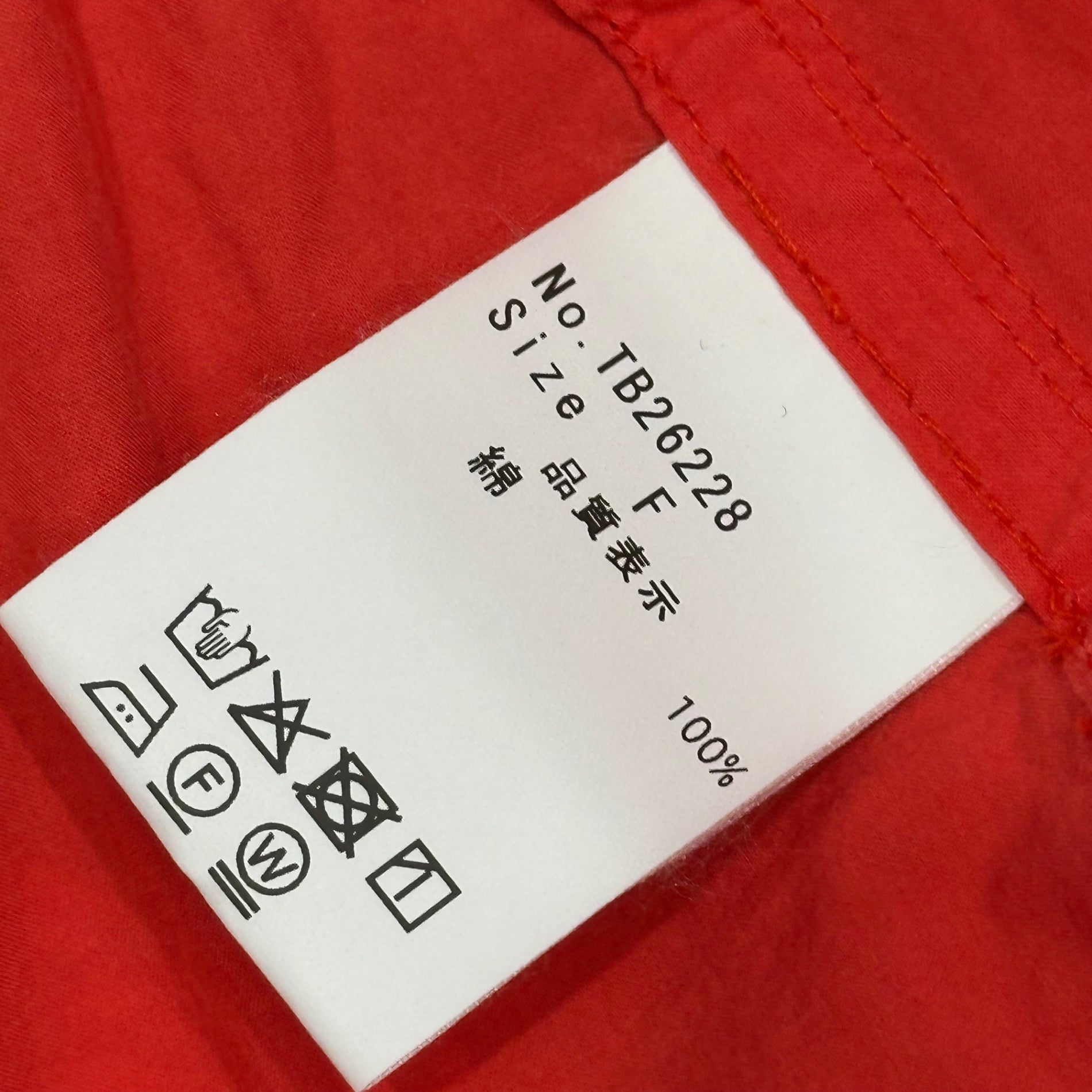 TUMUGU(ツムグ) 2026SS Cotton Typewriter Pants コットン タイプライター パンツ TB26228 フリー チェリーレッド