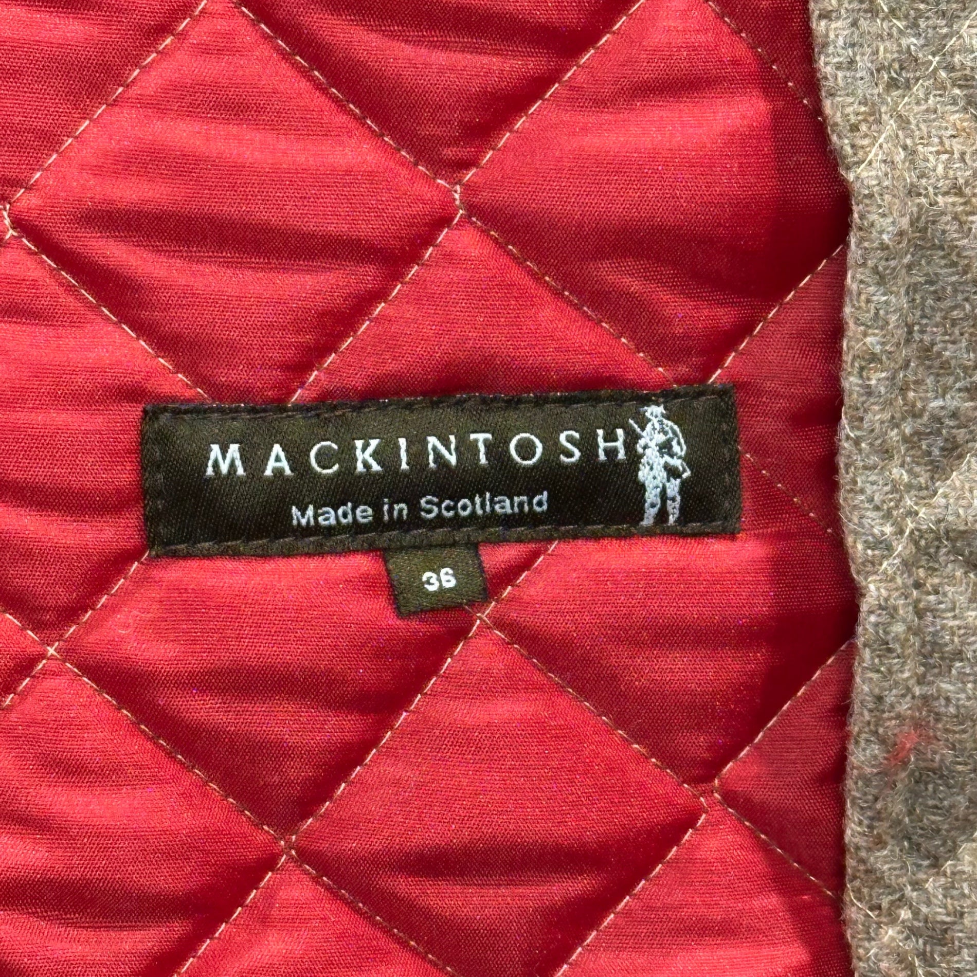 MACKINTOSH(マッキントッシュ) Scottish made Quilted Wool Vest スコットランド製 キルティング ウール ベスト 36 ベージュ