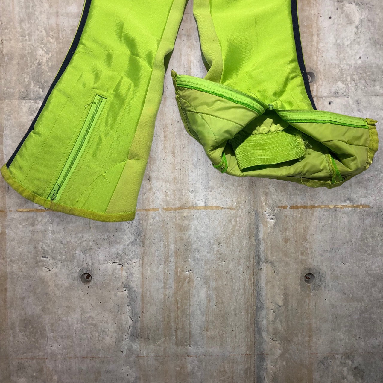 adidas(アディダス) 80'sスリーラインスキーパンツ グリーン W79 デサント期 フレアパンツ トラックパンツ