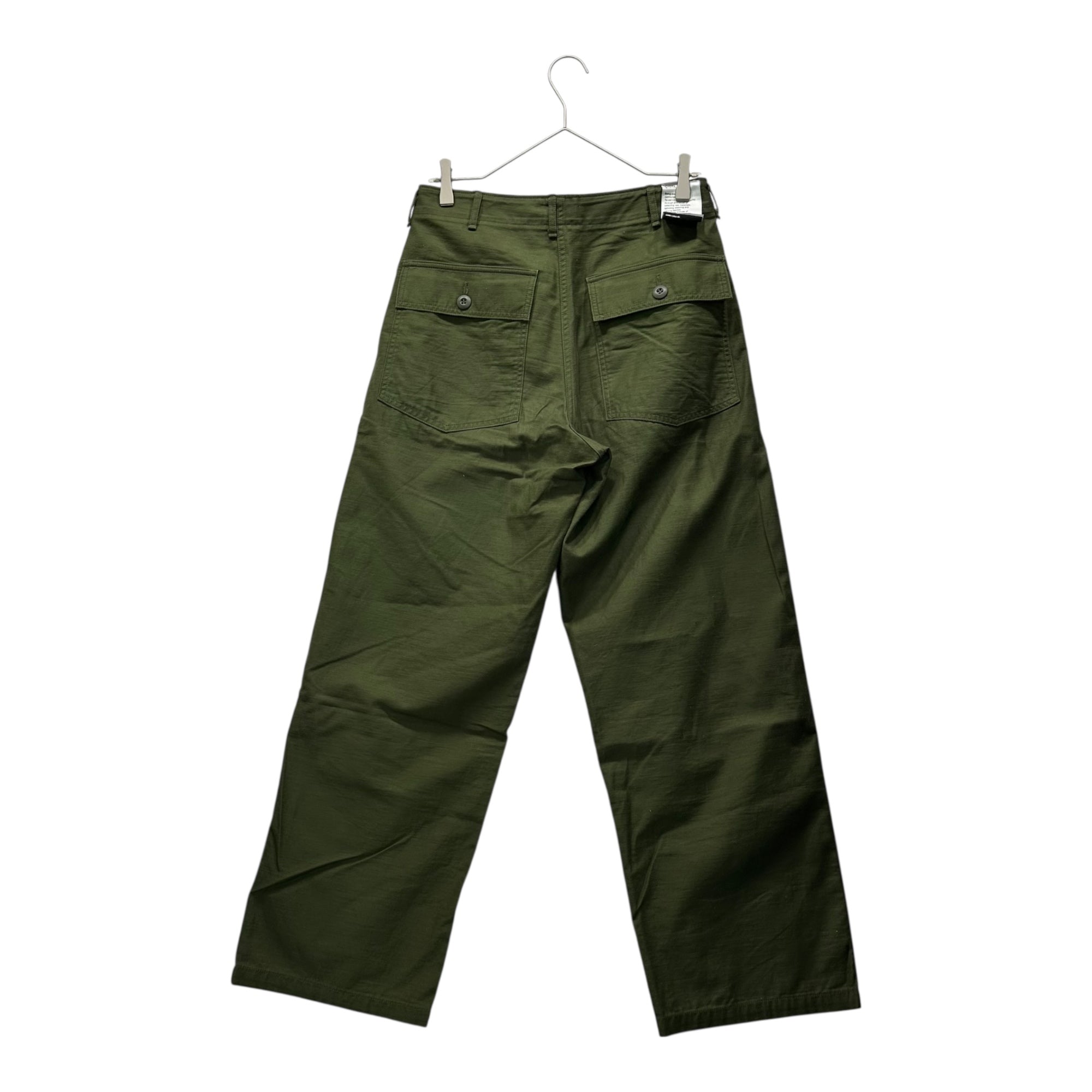 CIOTA(シオタ) 22AW Suvin Cotton Slub Yarn Back Satin Baker Pants スビンコットン ムラ糸 バック サテン ベイカー パンツ PTLM-109M 4 カーキ