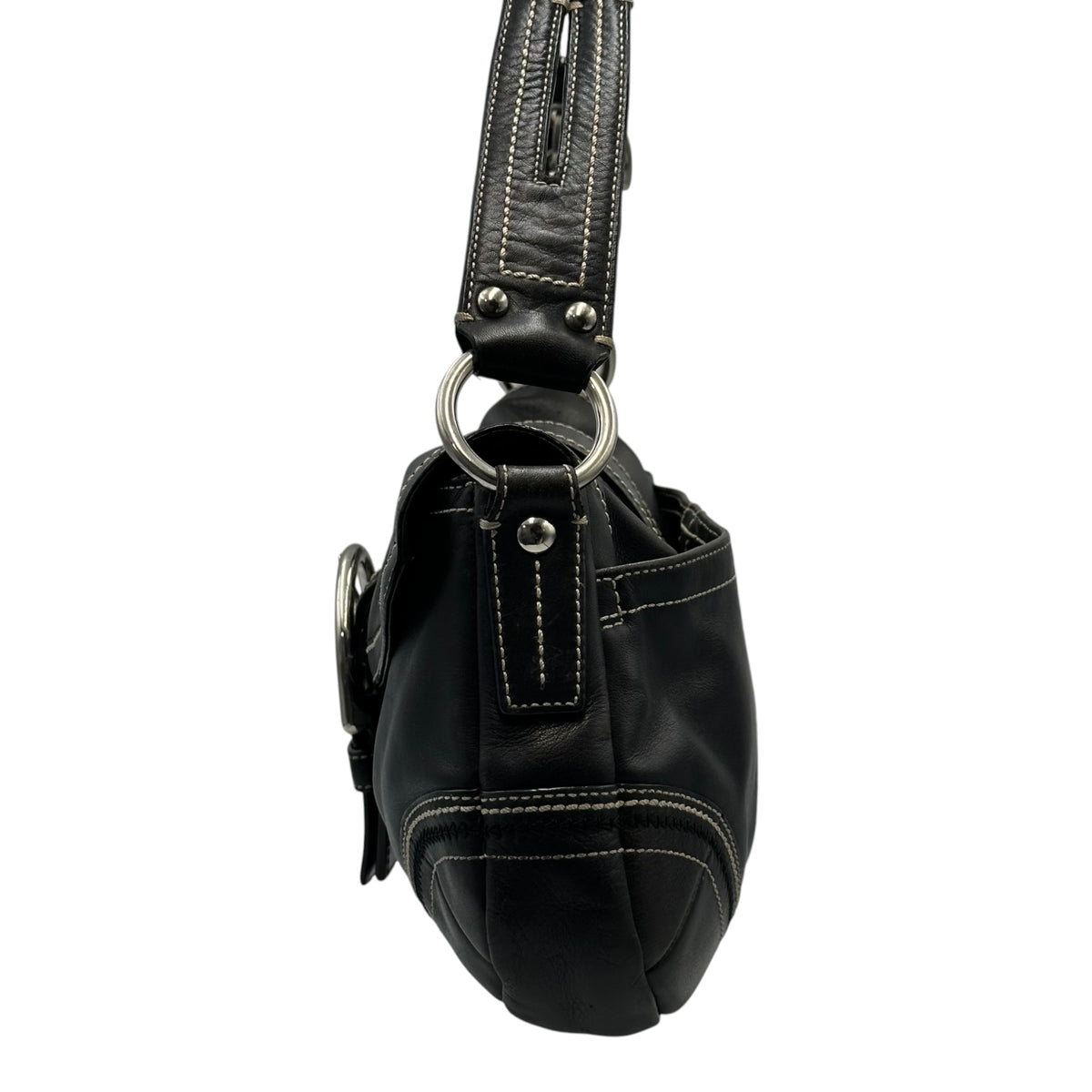 COACH(コーチ) SOHO Leather One-Shoulder Bag レザー ワンショルダー バッグ Y2K 10578 ブラック