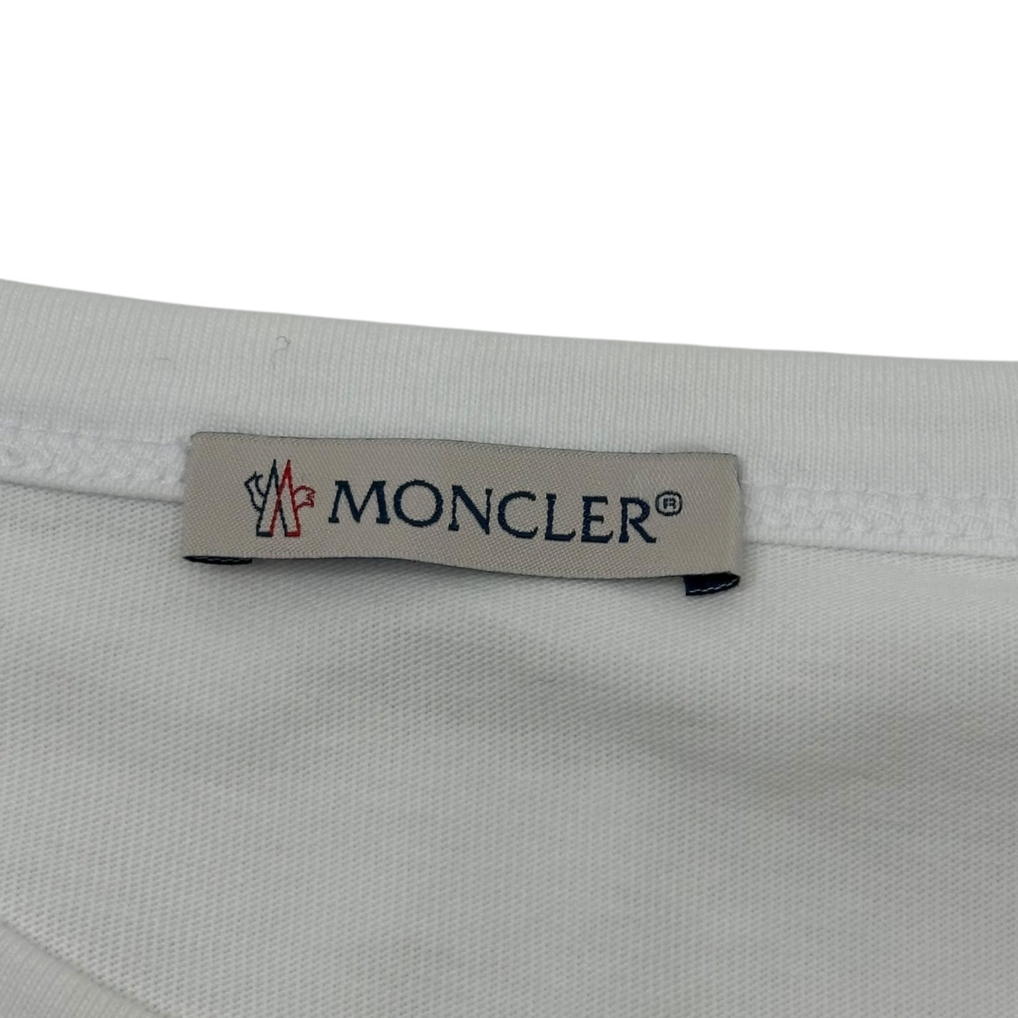 MONCLER(モンクレール) 20SS MAGLIA T-SHIRT プリント クルーネック Tシャツ F20918C74810 M ホワイト