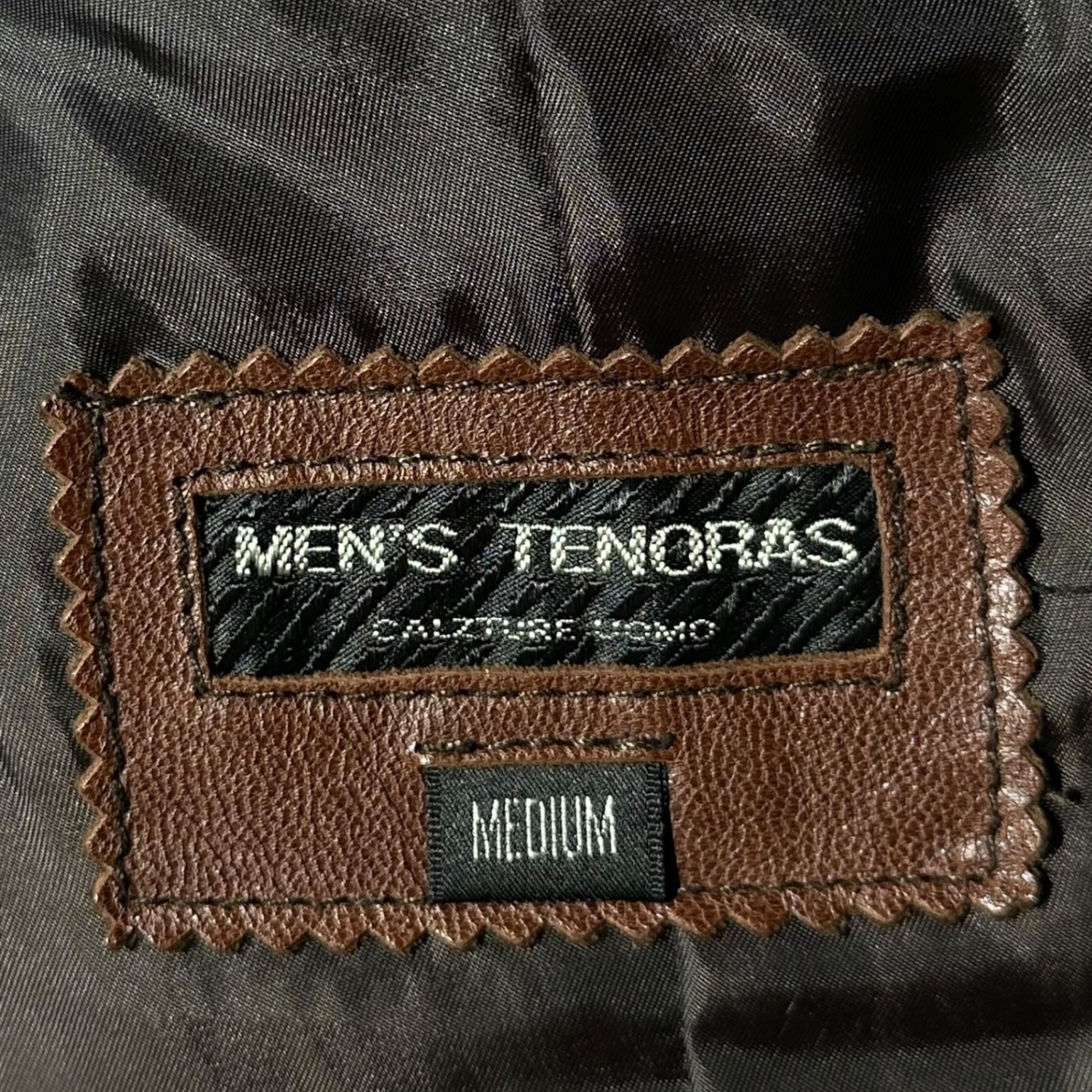 MEN'S TENORAS(ティノラス) Lamb Leather 3B Tailored Jacket ラム レザー 3B テーラード ジャケット M ブラウン 羊革