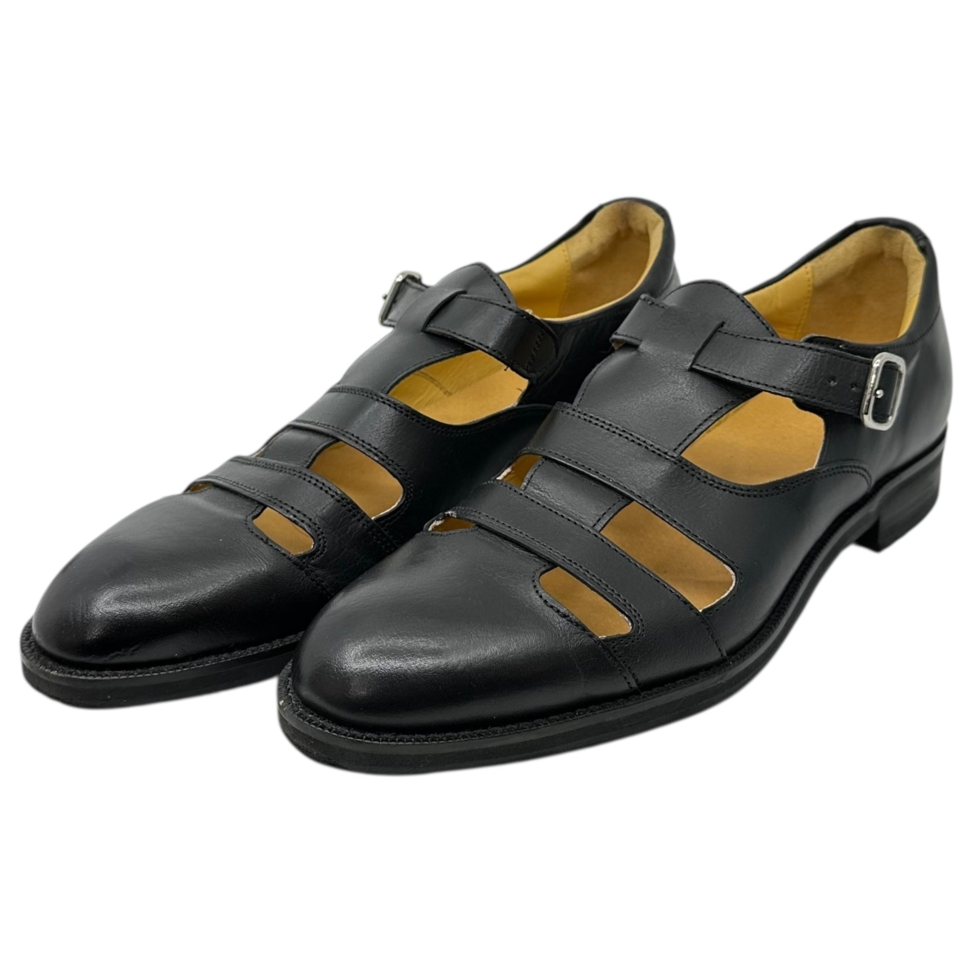 三陽山長(サンヨウサンチョウ) 柔兵/JUBEI Gurkha sandals グルカ サンダル Q7420-362 8(26.0cm程度) ブラック 参考定価36,300円(税込)