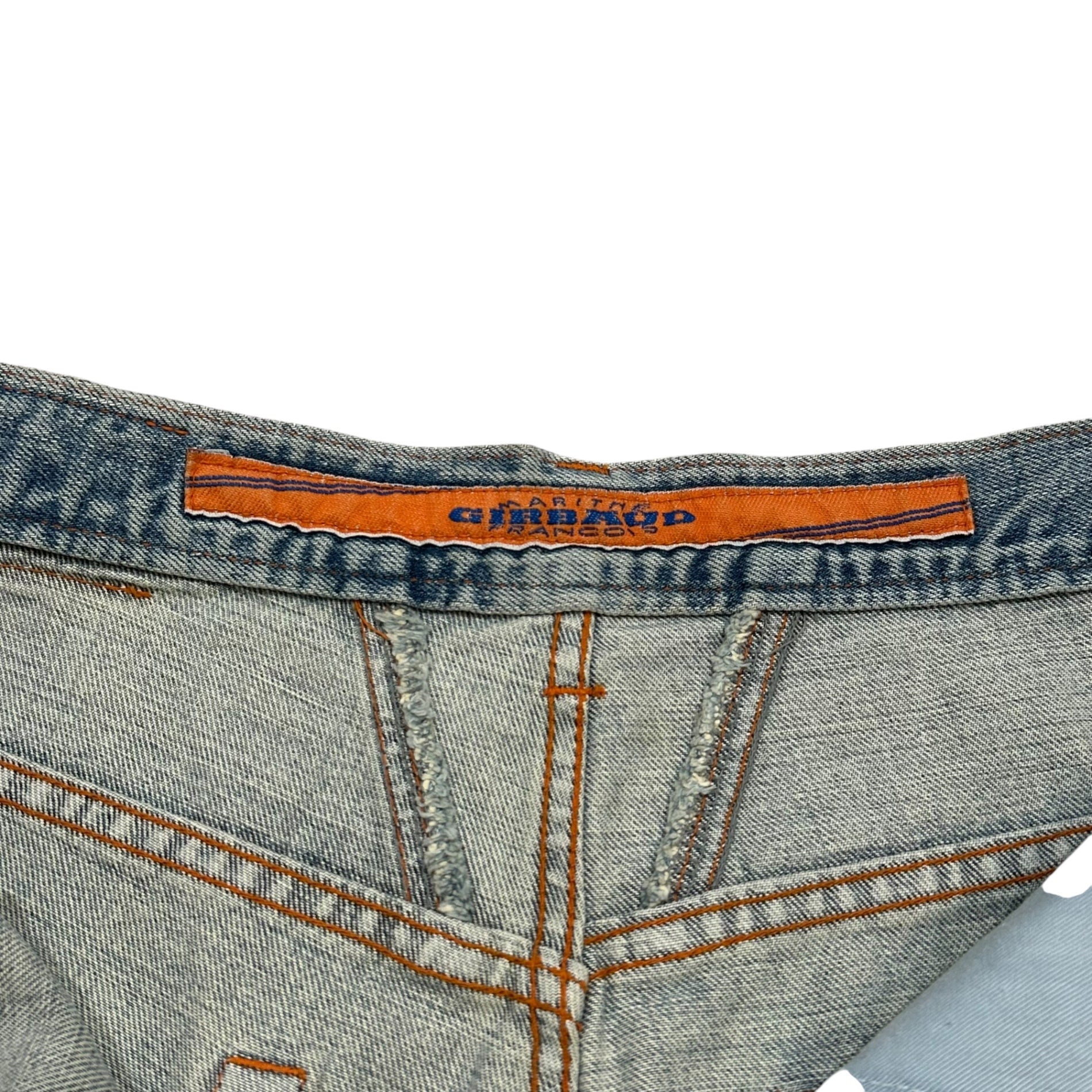 MARITHE FRANCOIS GIRBAUD(マリテフランソワジルボー) 90's Straight-Leg Denim Pants ストレート デニム パンツ L ライトインディゴ 90年代