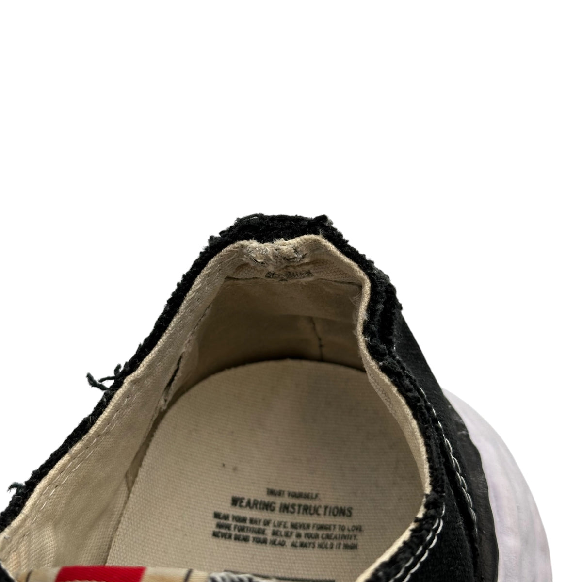 Maison MIHARA YASUHIRO(メゾンミハラヤスヒロ) Peterson Low-Cut Canvas Sneakers ピーターソン ローカット キャンバス スニーカー A11FW702 41 ブラック×ホワイト