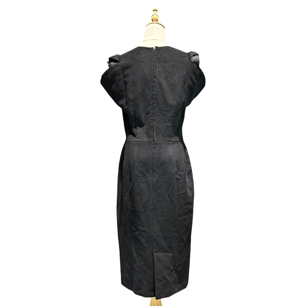 COMME des GARCONS(コムデギャルソン) 1999AW Wool-Blend Cashmere Sleeveless Dress ウール混 カシミヤ ノースリーブ ワンピース GO-04041M M ブラック AD1999 90s アーカイブ カシミア 70%