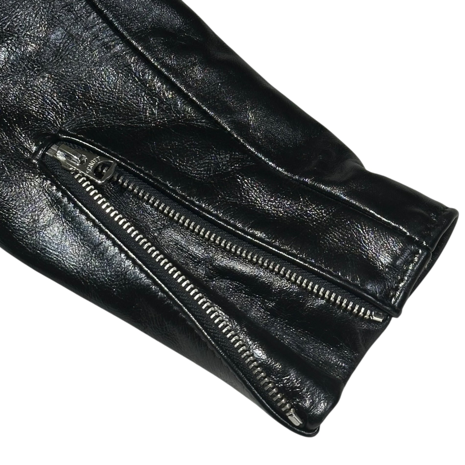 SCHOTT(ショット) Horsehide Cafe Racer Riders Jacket ホースハイド カフェレーサー ライダース ジャケット 馬革 641XXH 38(S～M程度) ブラック