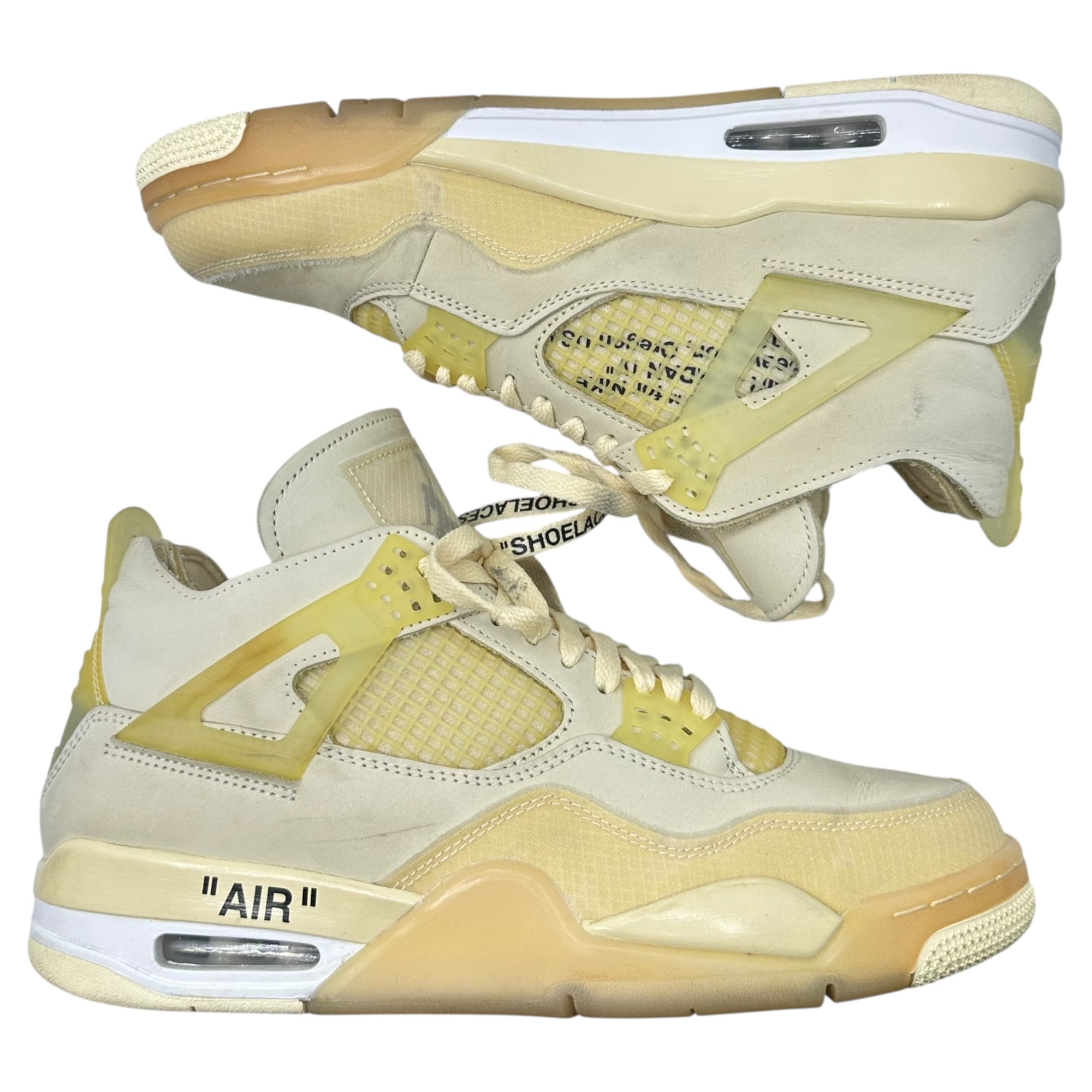 NIKE×Off-White(ナイキ×オフホワイト) Women's Air Jordan 4 SP "Sail" エアジョーダン 4 セイル CV9388-100 28cm アイボリー×ホワイト コラボ スニーカー