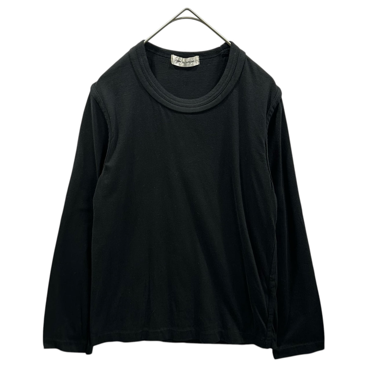 COMME des GARCONS(コムデギャルソン) 1999SS Sleeve-Docking Cotton L/Ｓ Cut-and-Sew Top 袖 ドッキング コットン 長袖 カットソー GT-040160 FREE ブラック AD1998