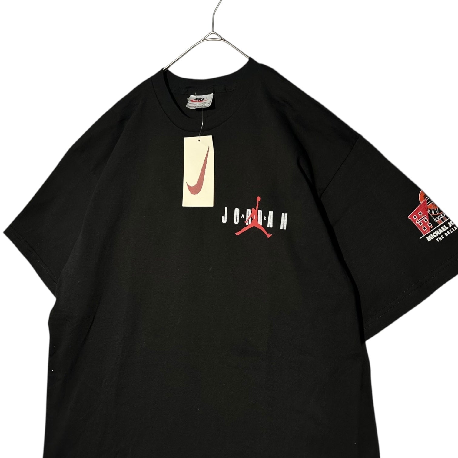 NIKE(ナイキ) 90's Michael Jordan 23 Logo Tee マイケル ジョーダン ロゴ Tシャツ 677001-010 L ブラック 90年代 ヴィンテージ デッドストック USA製