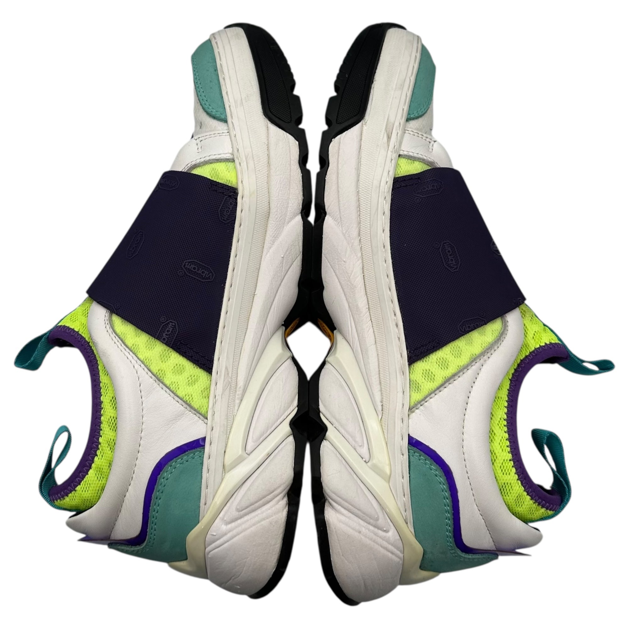 A(LeFRUDE)E(アルフレード) Big Velcro Dad Sneakers ビッグ ベルクロ ダッド スニーカー ホワイト×グリーン×パープル