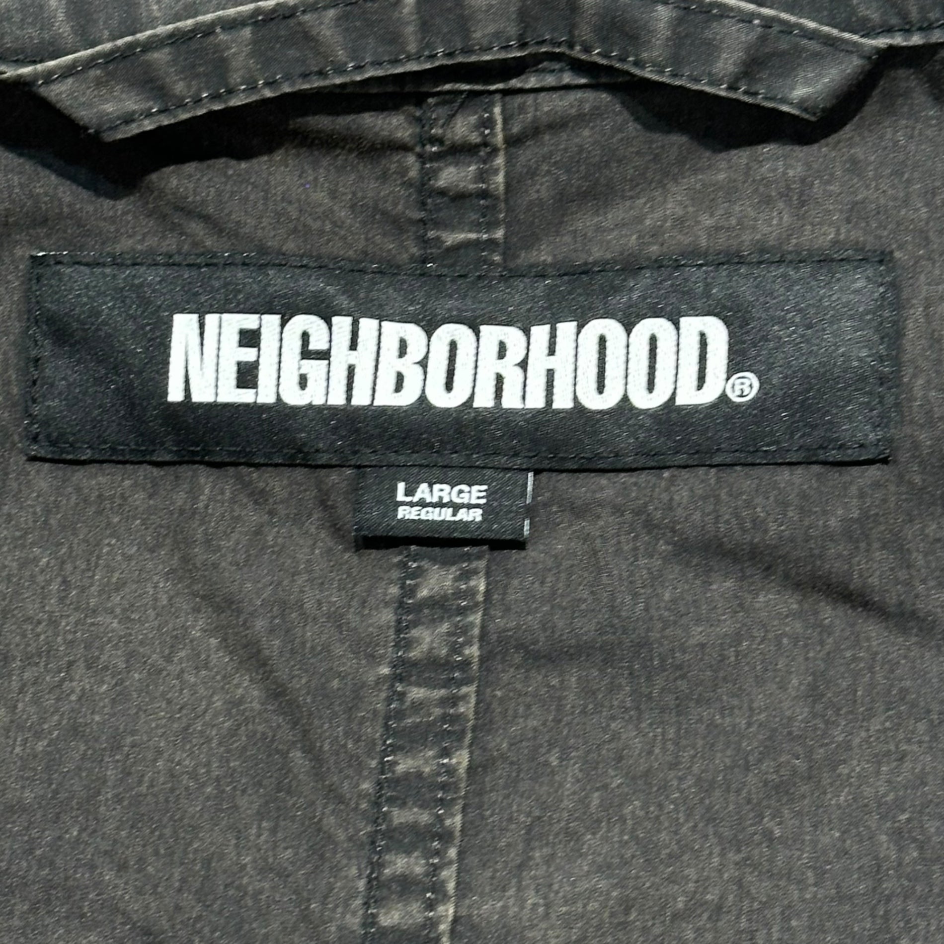 NEIGHBORHOOD(ネイバーフッド) 25SS FADED FIELD COAT - TIME AFTER TIME フェード 加工 フィールド コート 251SZNH-JKM05 L ブラック ミリタリー ジャケット