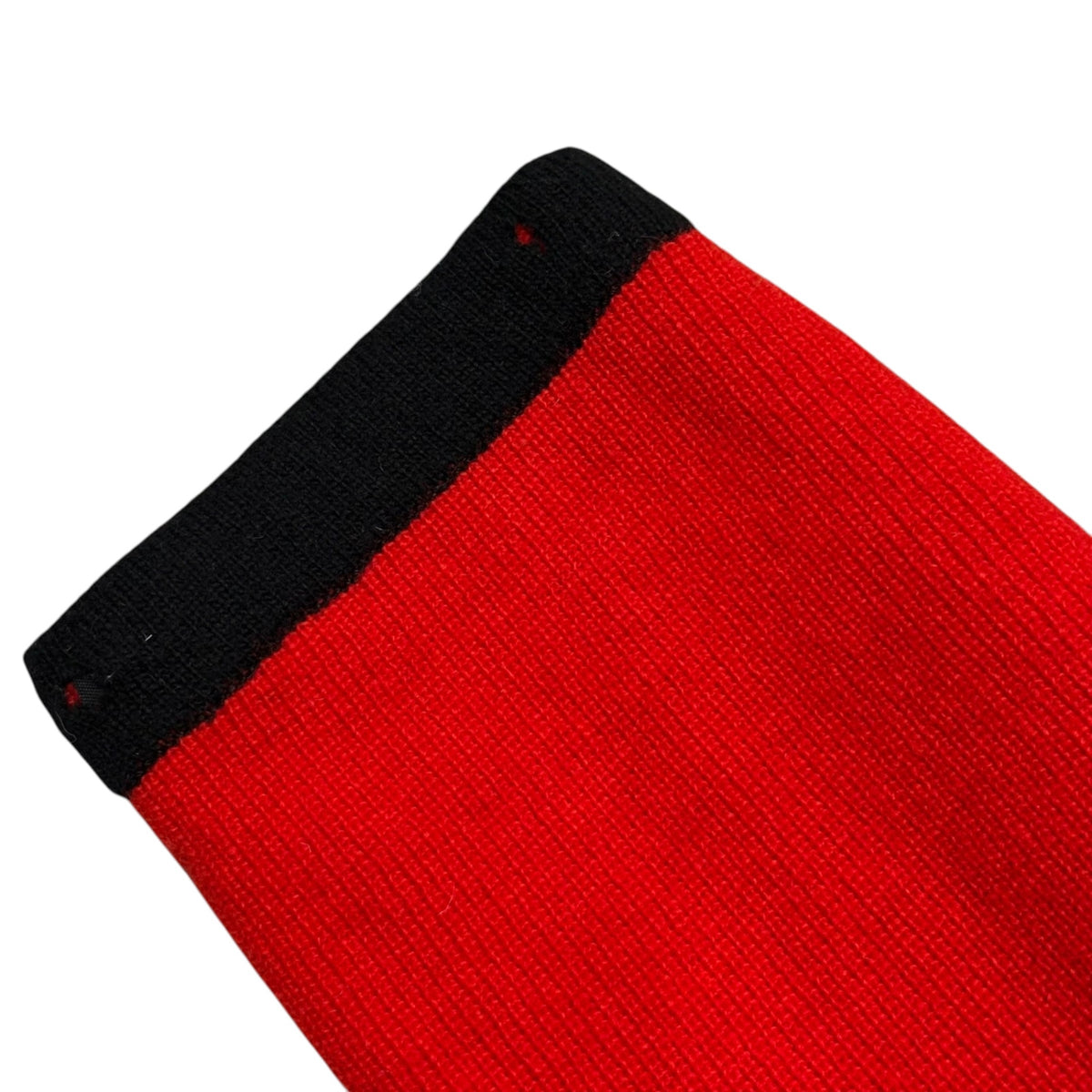 COMME des GARCONS(コムデギャルソン) 1988 Red is Black Piping No-Collar Buttonless Knit Jacket パイピング ノーカラー ボタンレス ニット ジャケット GN-050150 FREE レッド×ブラック AD1988 80s アーカイブ レッドイズブラック期