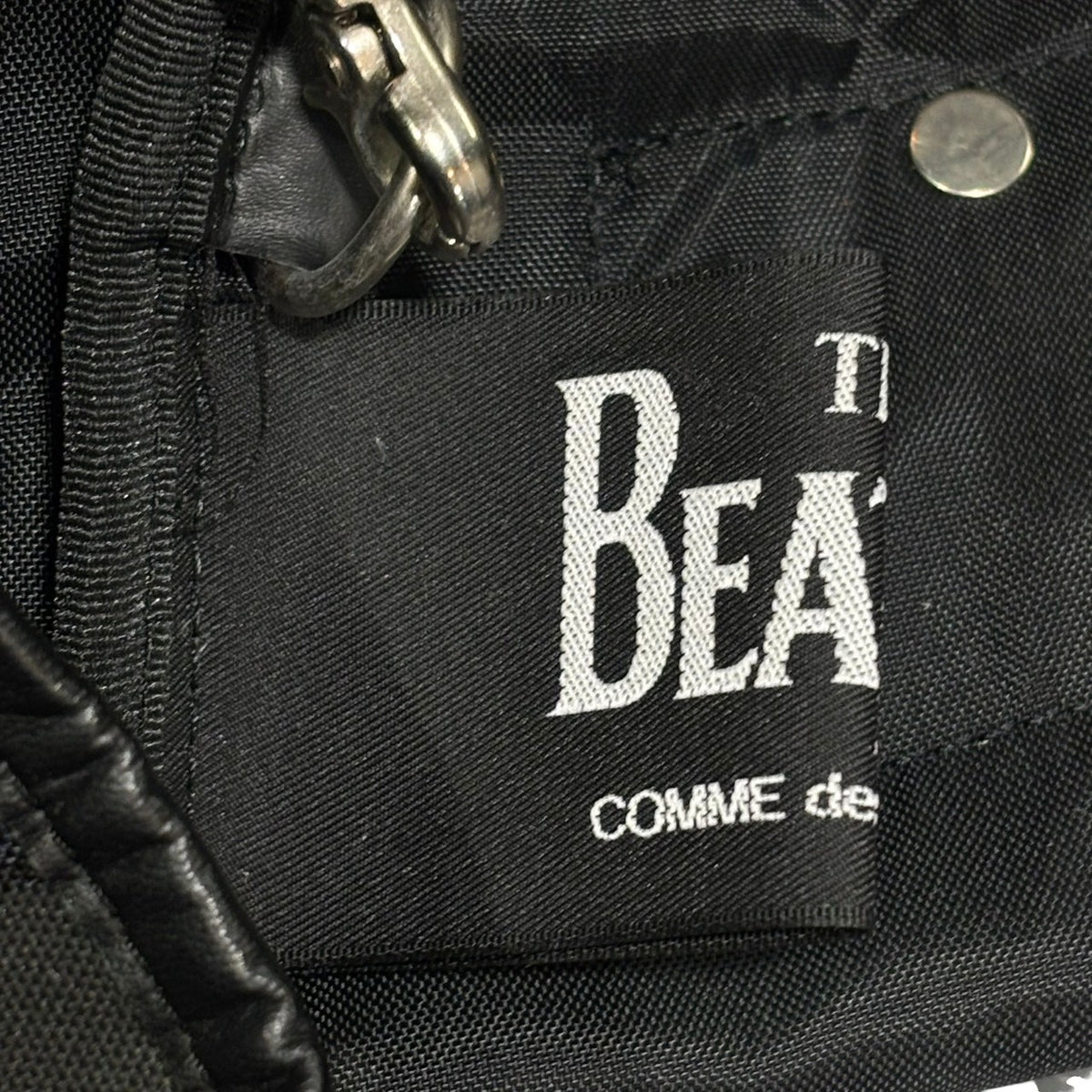 THE BEATLES COMME des GARCONS(ザビートルズコムデギャルソン) The Beatles Green Apple & Check Daypack ザ ビートルズ グリーンアップル & チェック デイパック グリーン×ネイビー