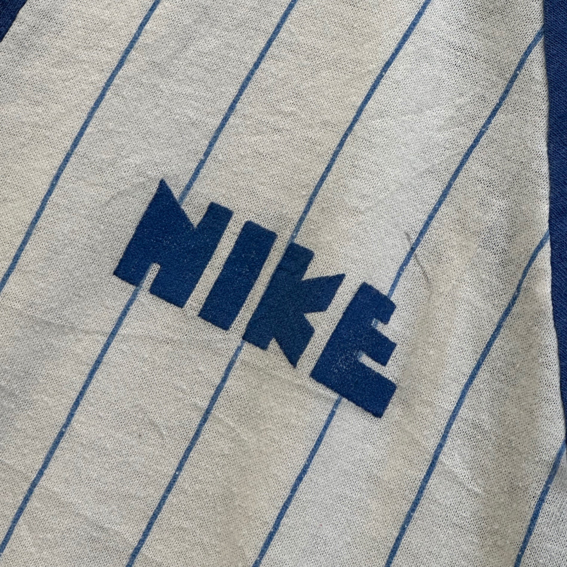 NIKE(ナイキ) 70's baseball shirt ゴツナイキ ベースボール シャツ 38-40(SM程度) ホワイト×ブルー 70年代 ヴィンテージ オリジナル ラグラン カットソー Tシャツ